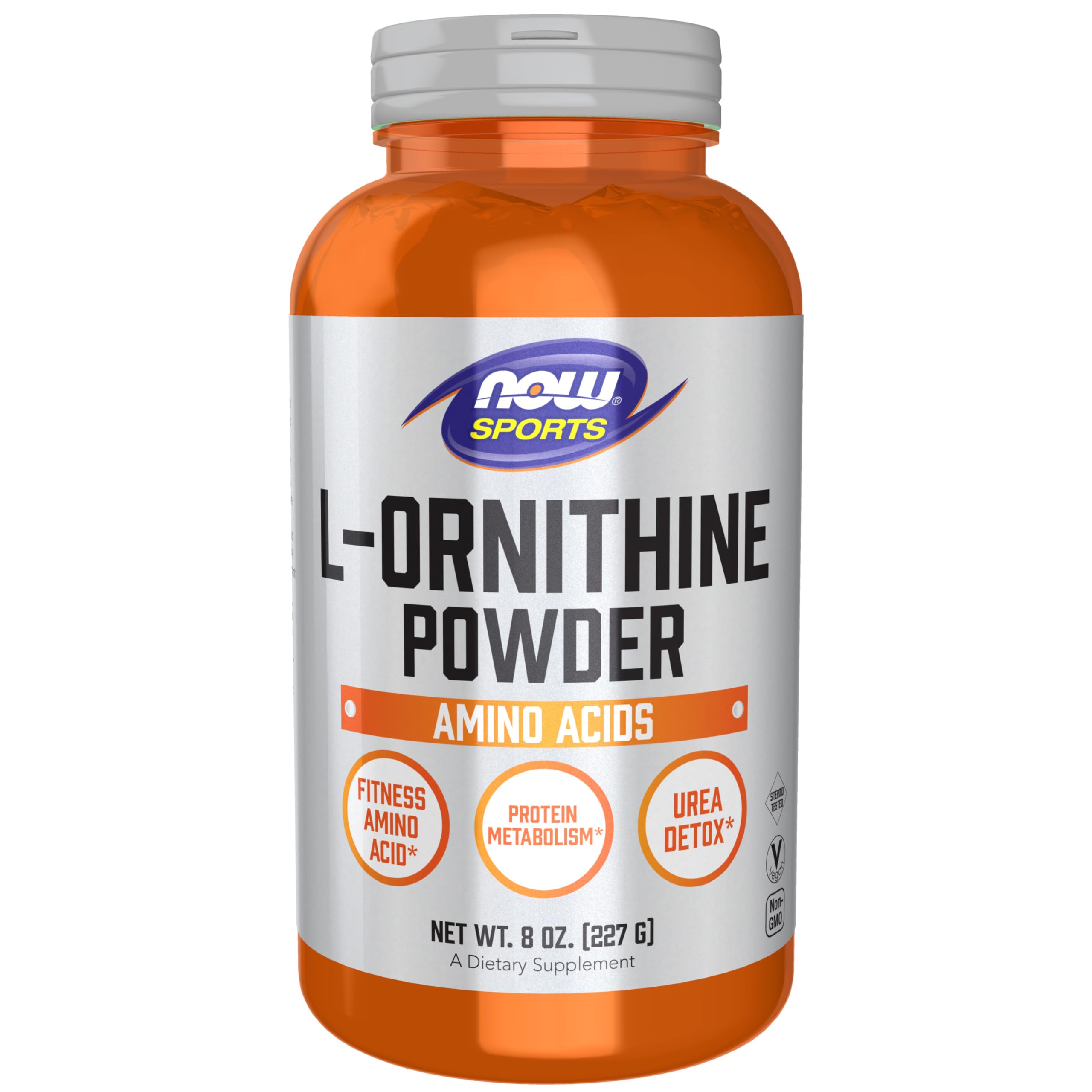 NOW Sports L-Ornithine Powder, 8-Ounce
