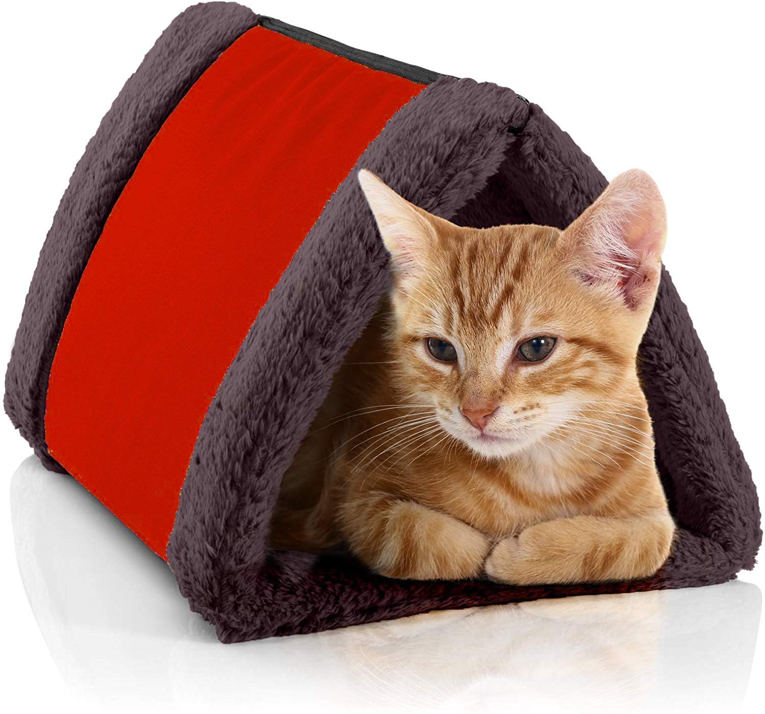Fluffys Cat Cave House Pet Bed Pet Dog House (Red), Red, Medium, 770 Gram (B0841LP8YM) Amazon Price History, Amazon Price Tracker