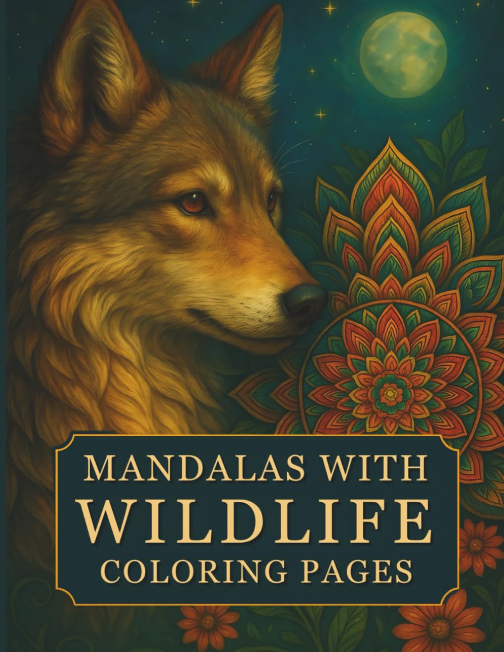 Mandalas With Wildlife Coloring Pages: A Stunning Collection of Animal & Nature Mandalas for Mindful Coloring and Relaxation