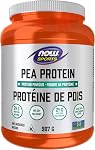 NOW Sports, Pea Protéines 24 g, Absorbement rapide, base de la plante, aromatisé sans arôme, 907g