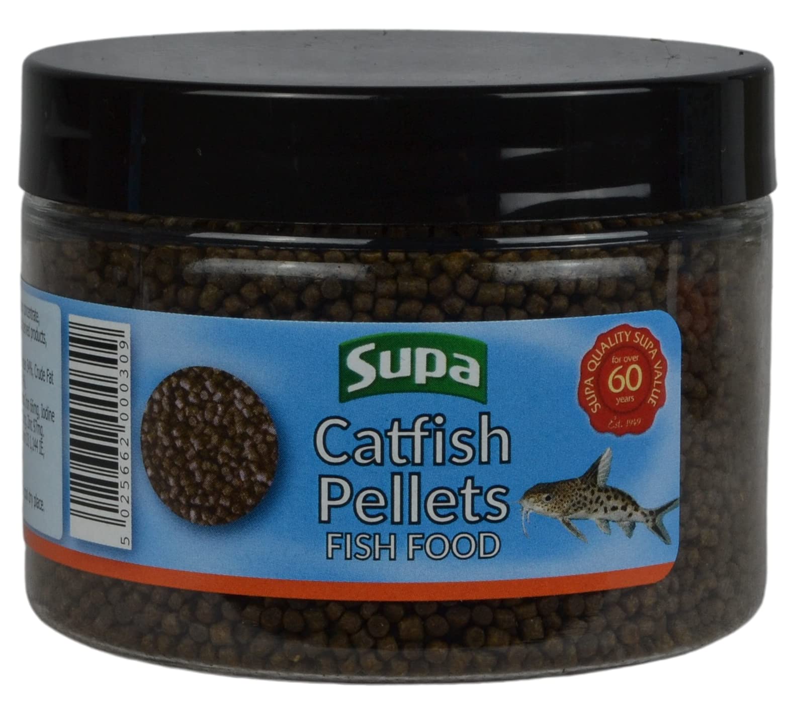 Supa Catfish Pellets Fish Food 100 Grams, Specially Formulated Nutritious Sinking Pellet Suitable for All Tropical and Coldwater Bottom Feeding Fish