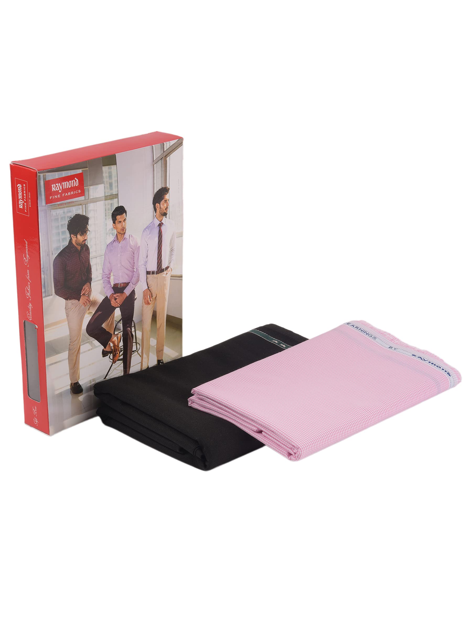 Raymond Men's Unstitched Shirt and Trouser Fabric - Pattern:Check - Gift Box Packing - CH9 1
