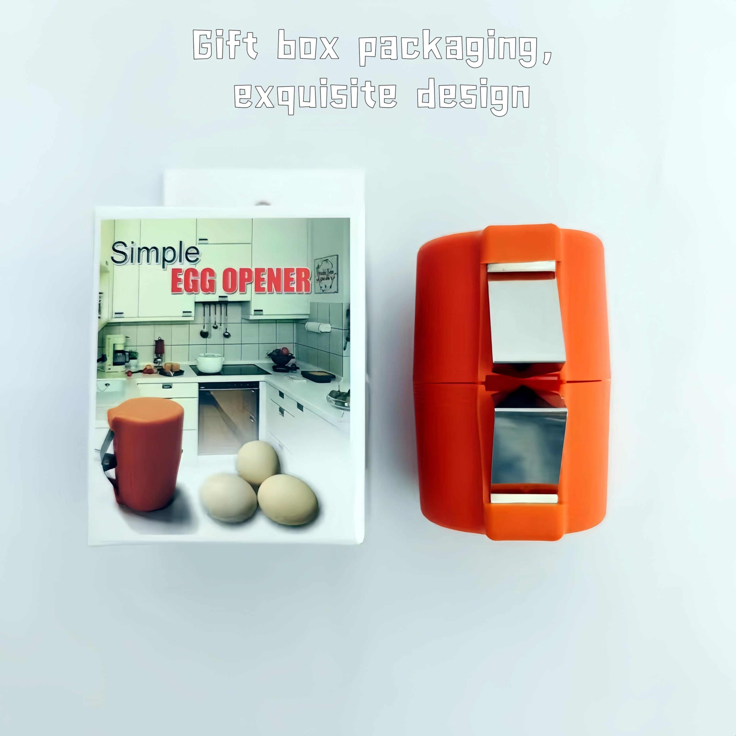 Separador De Huevos Y Abridor De Cáscara Portátil – Herramienta De Cocina De PP Y Acero, Fácil De Usar, Para Hornear Y Freír