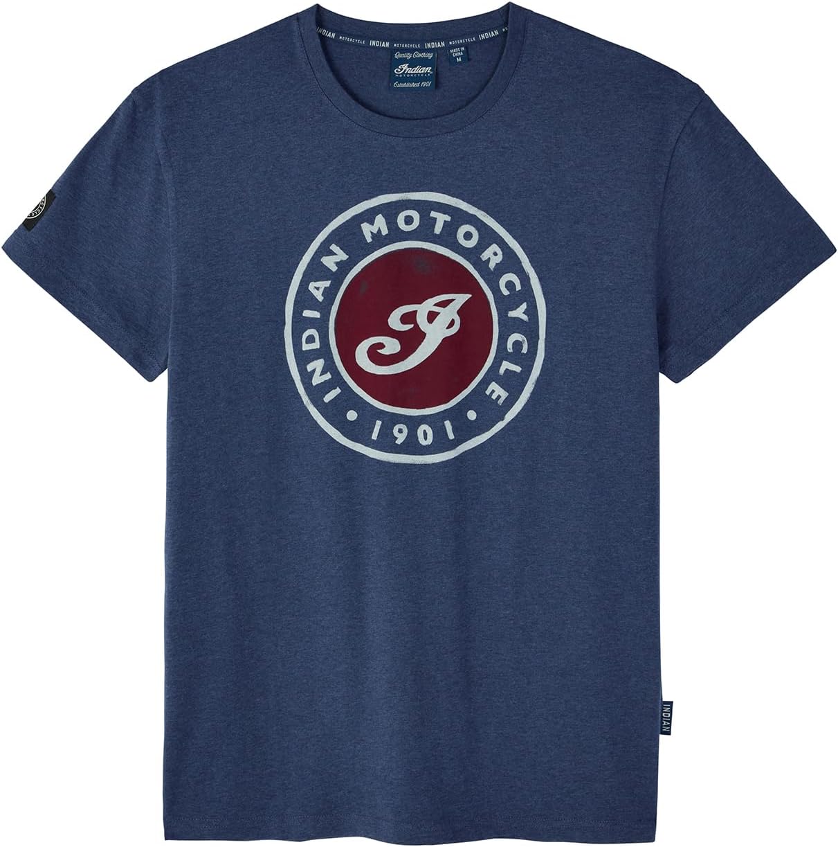 Indian Motorcycle Men's I Script Watercolor T-Shirt, Blue - 2865610