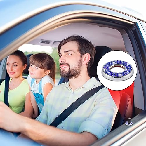 Miniatura 7 de 4 fundas brillantes para cerradura interior de puerta de automóvil, accesorios para automóvil compatibles con Mercedes-Benz Clase C Clase E, Clase