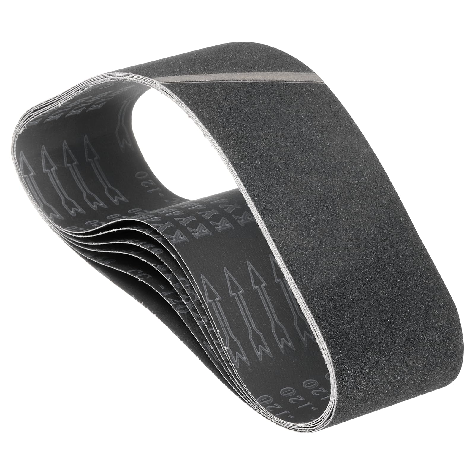 Kozelo 6 Pack Sanding Belts 100mm x 915mm 120 Grit Silicon Carbide Abrasive Belt Sander Paper for Belt Sander Metal Grinding Wood Working Weld Rust Removal
