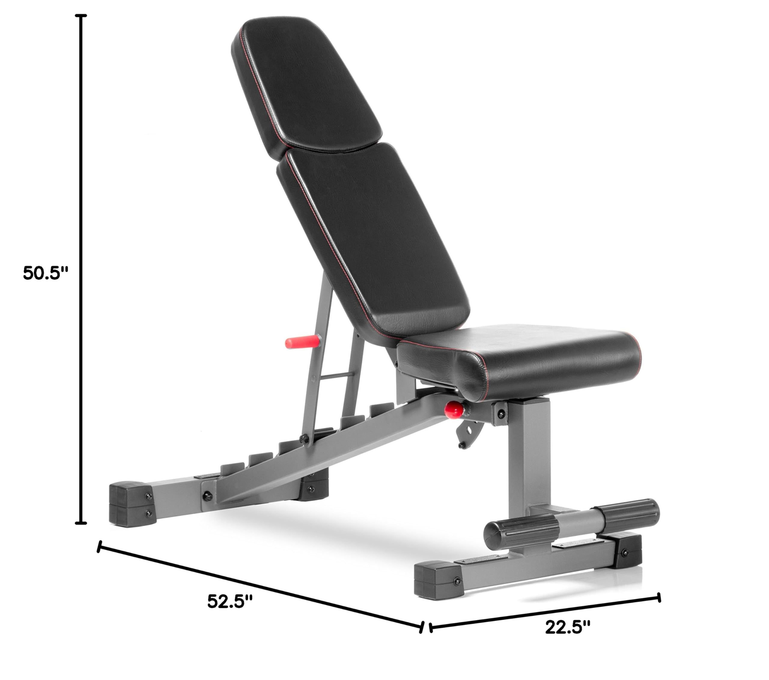 Adjustable Weight Bench, High Performance Adjustable Bench, 1500 lb Weight Capacity, Strength Training Adjustable Benches for Commercial or Home Use