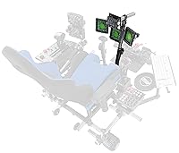 Vista 4 de SimFab Flight Sim Add-on Kit MFD Holder Bracket Assembly Kit. Compatible with Thrustmaster MFD cougar bezels. WinWing MIP bezels or active displays.