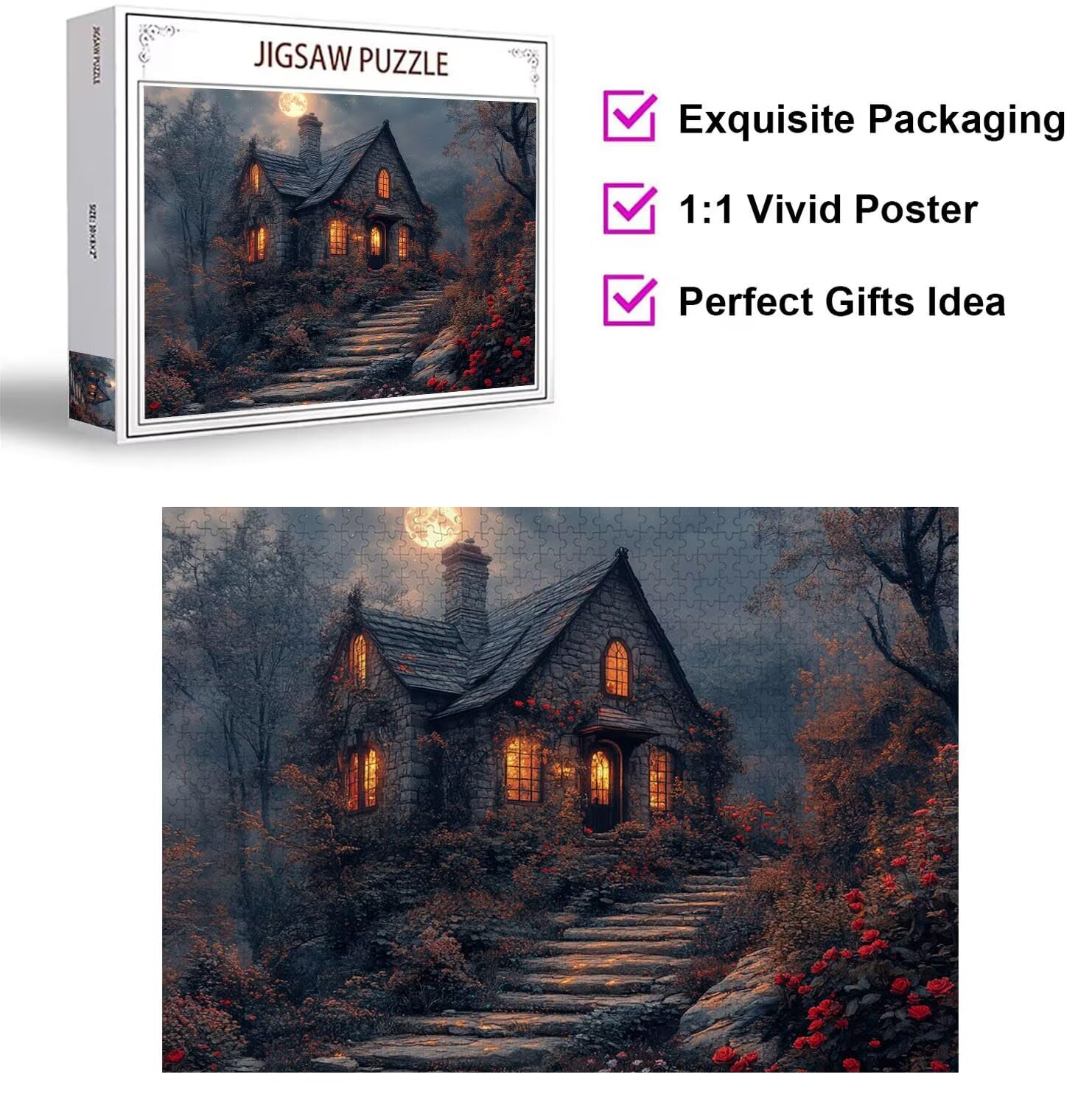 1500 sztuk puzzli dla dorosłych las wymagające gry logiczne, n-725