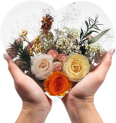 Miniatura 3 de Moldes de silicona de resina hexagonal de corazón grande, molde de resina epoxi profunda para preservación de flores, arte de resina, fundición de