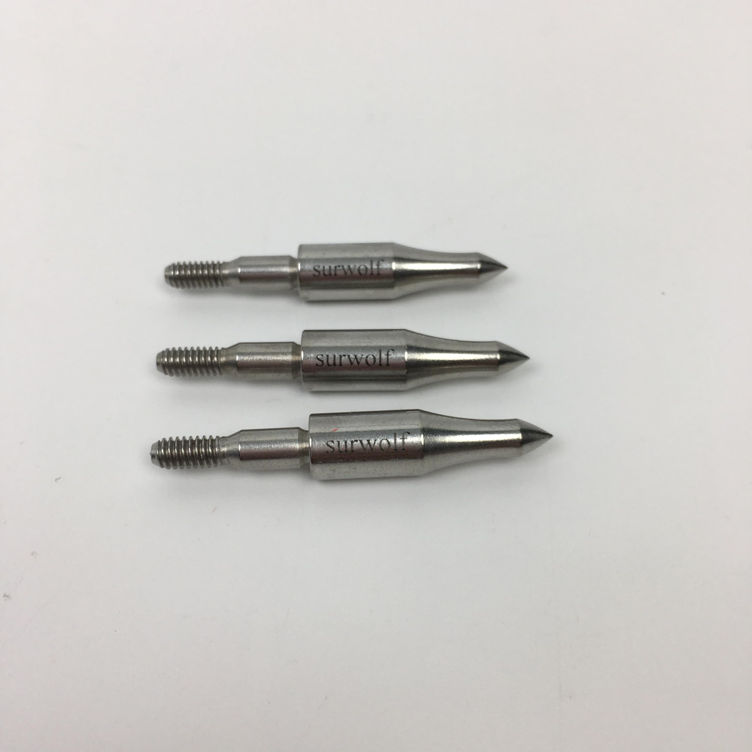 𝘀𝘂𝗿𝘄𝗼𝗹𝗳 3PCS Archery Arrow Points 5/16 inch Screw in Bullet Points Arrowheads Broadheads for Crossbow Recurve Bow Compound
