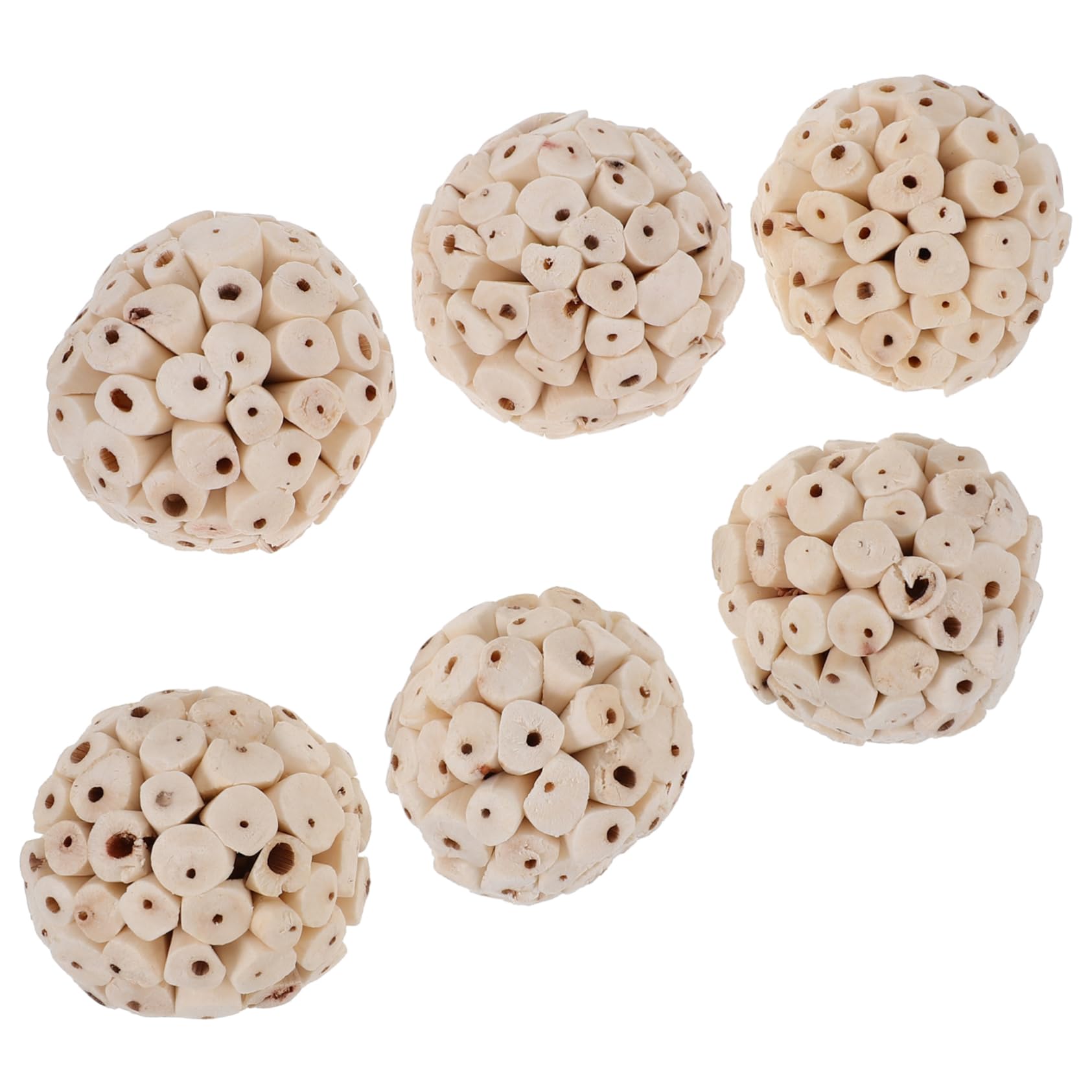 BESPORTBLE 30piezas Juguetes Naturales De Forrajeo y Masticación para Pájaros Conejos y Hámsters Juguetes Comestibles para Mascotas para Salud y Entretenimiento
