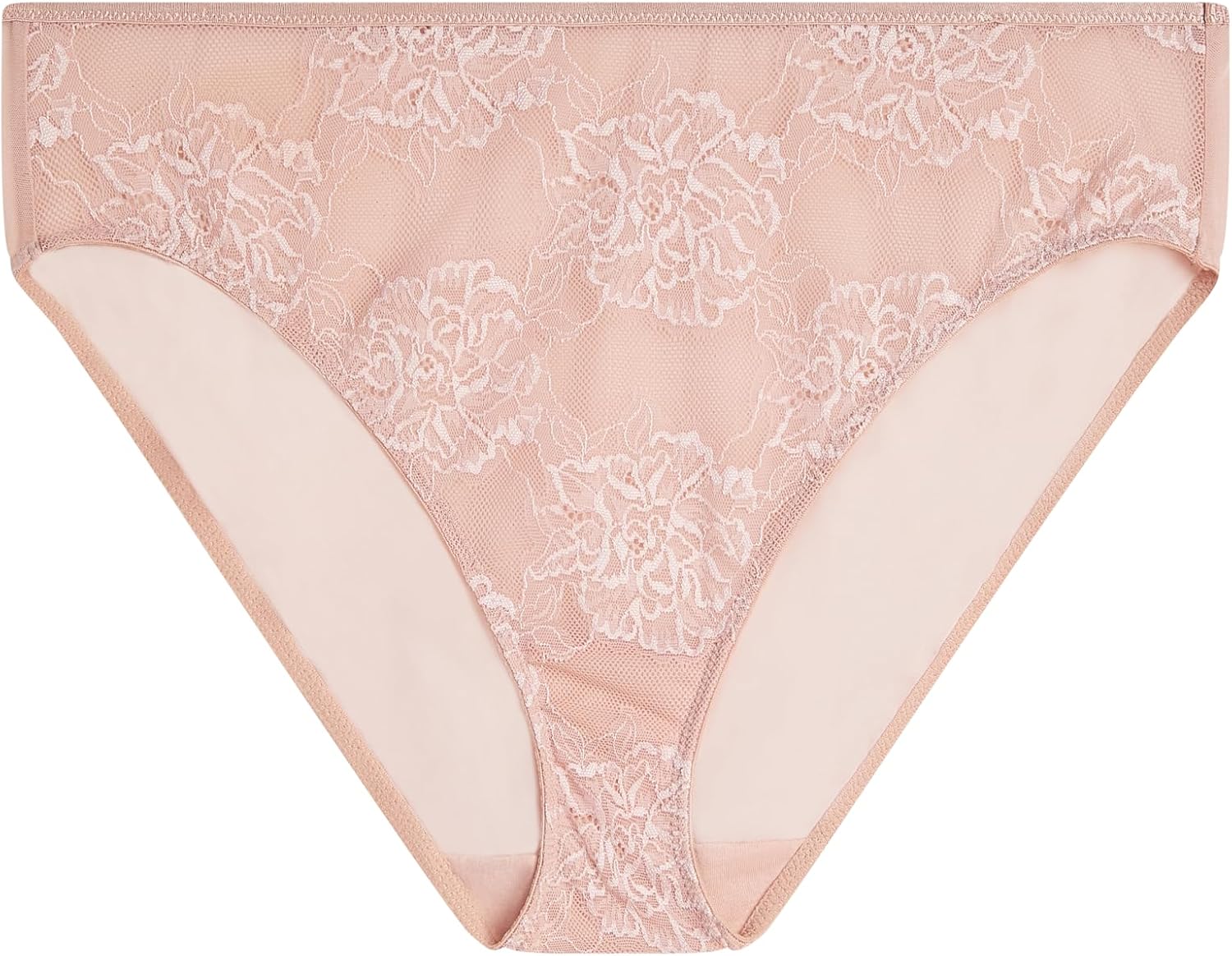 Wacoal womens Full Bloom Mesh Back Hi-cut Brief Panty, 841409 - Image 4