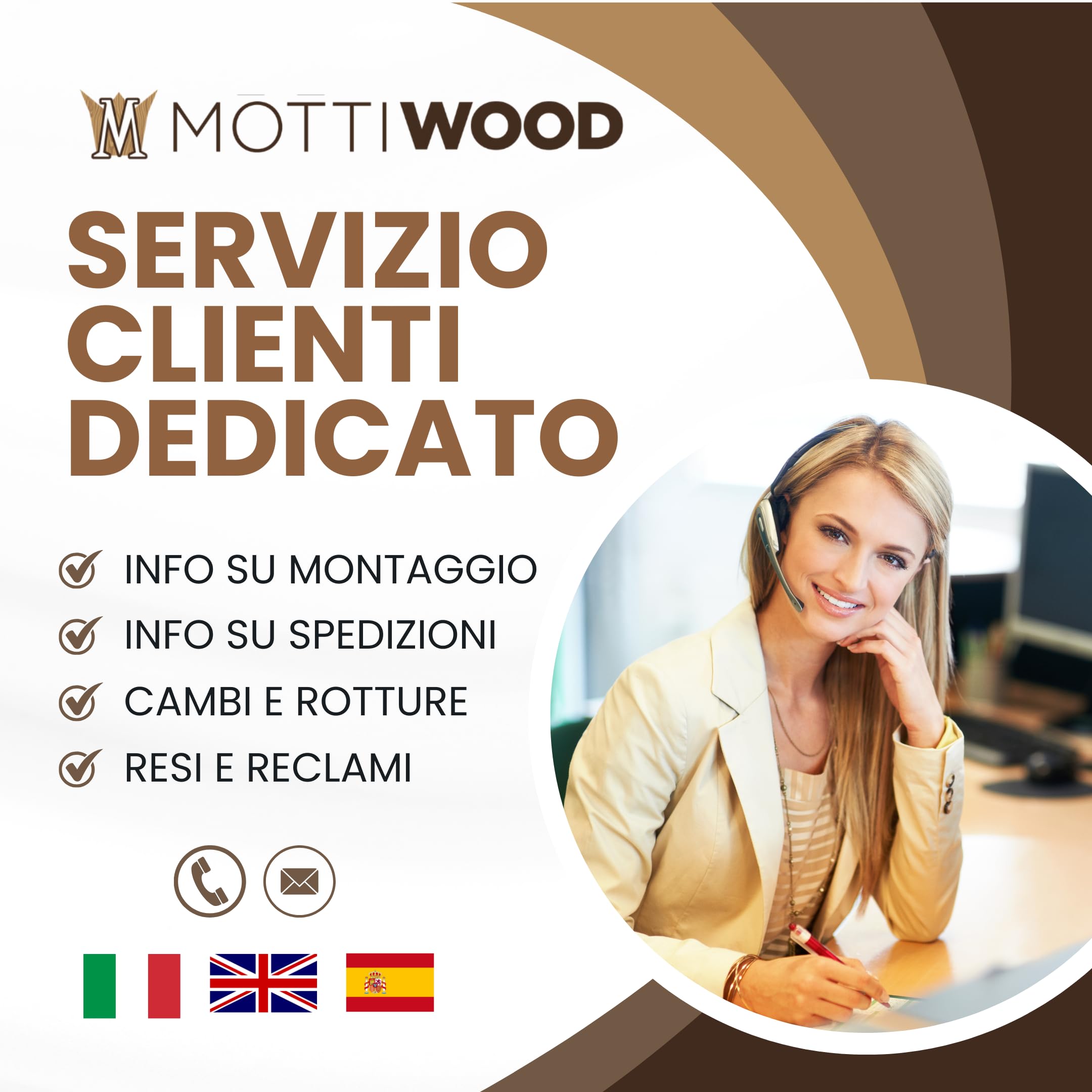 Mottiwood Carrello da Cucina in Legno, Ruote Girevoli, Legno di Faggio, 3 Cassetti Salvaspazio, Dimensiono: L 45.5 x H 87.5 x P 36.5 cm
