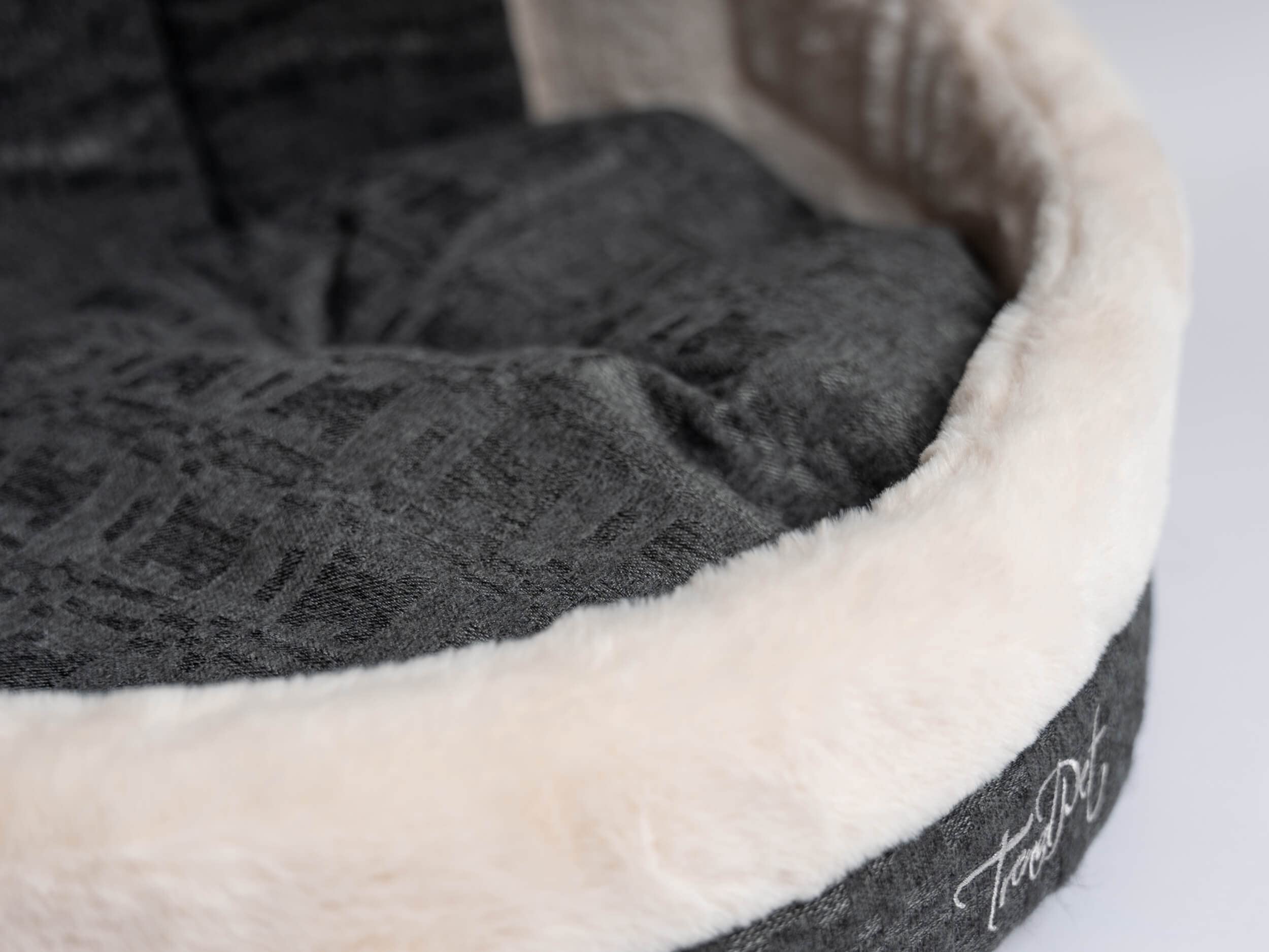 TrendPet LunaHome Kuschelhöhle für Hunde und Katzen und grau und beige (Beige)