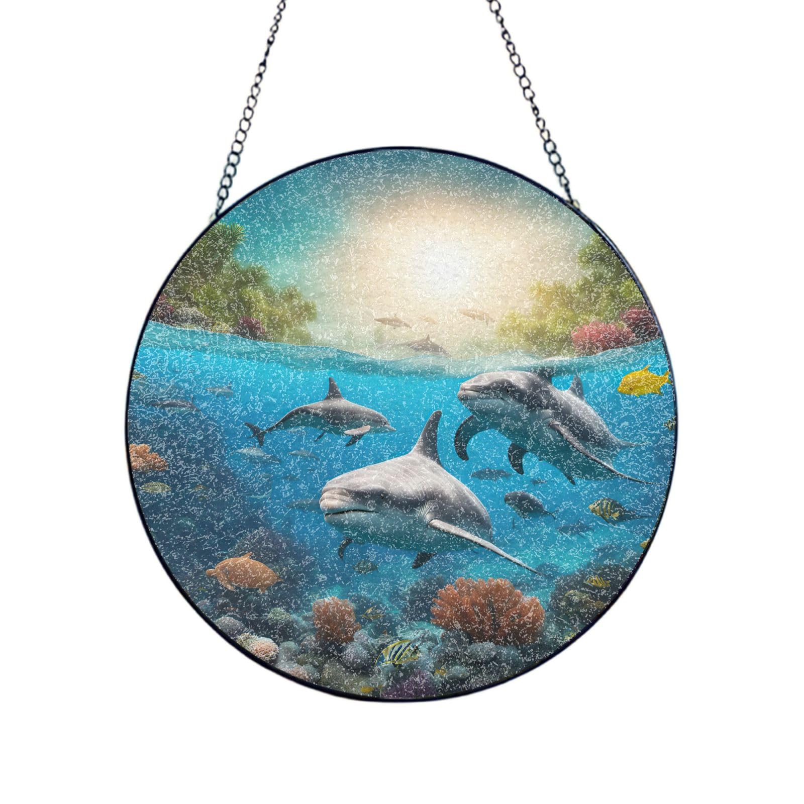 Atrapasueños de cristal de tortugas marinas el regalo para mujer ideal