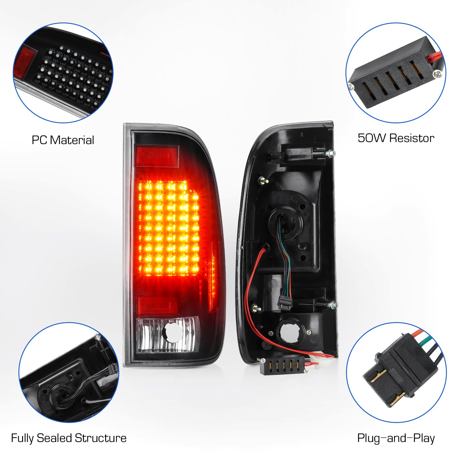 LED Tail Lights Fit for Ford F150 1997-2003, for Ford F150 Heritage 2004,for Ford F LED Tail Lights Fit for Ford F150 1997-2003, for Ford F150 Heritage 2004,for Ford F