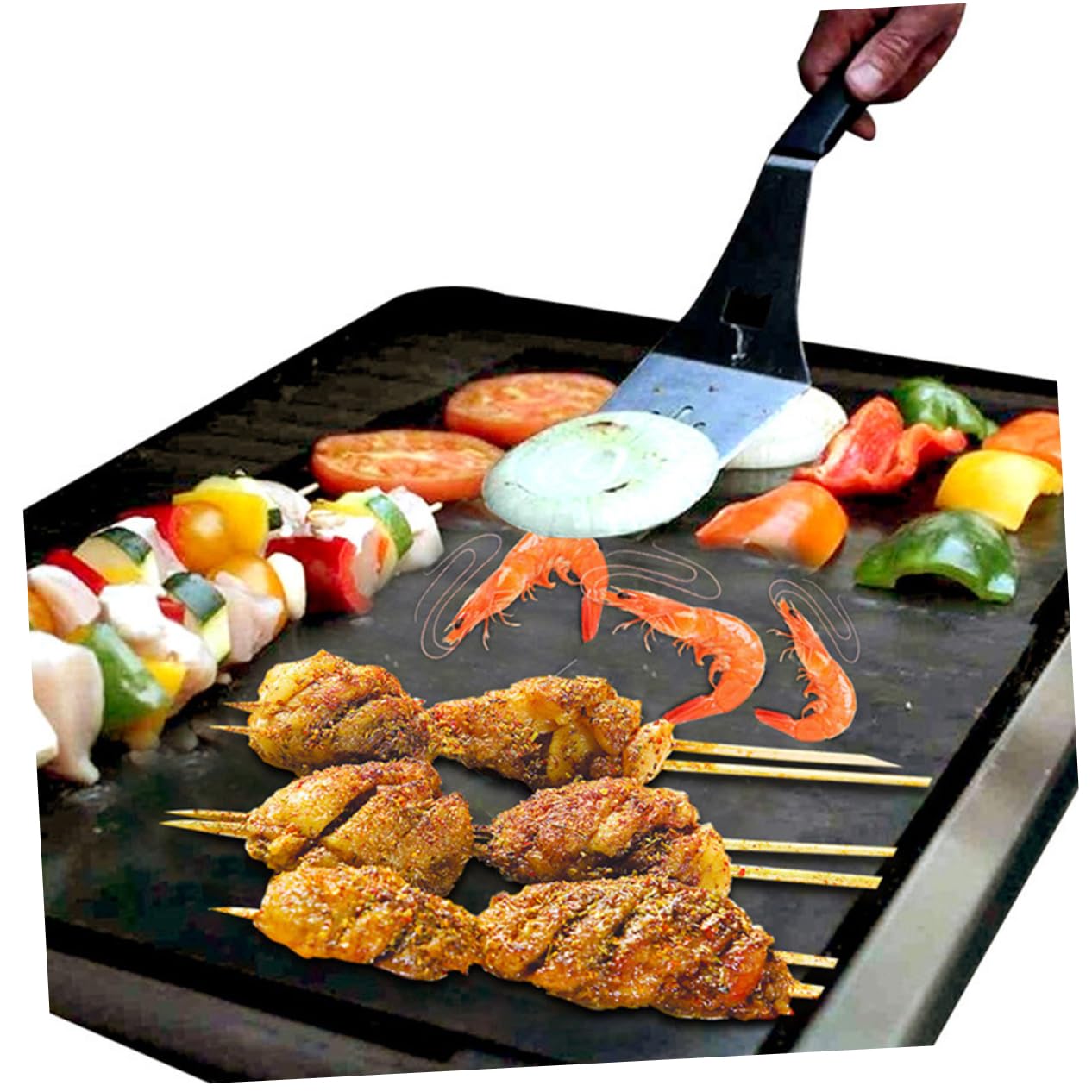 UPKOCH 2 Series Tapete para Hornear Interior Interrogatorio Intenso Departamento Alfombrilla para Hornear Estera De La Parrilla De PTFE Almohadilla para Hornear Teflón Negro 4 Piezas