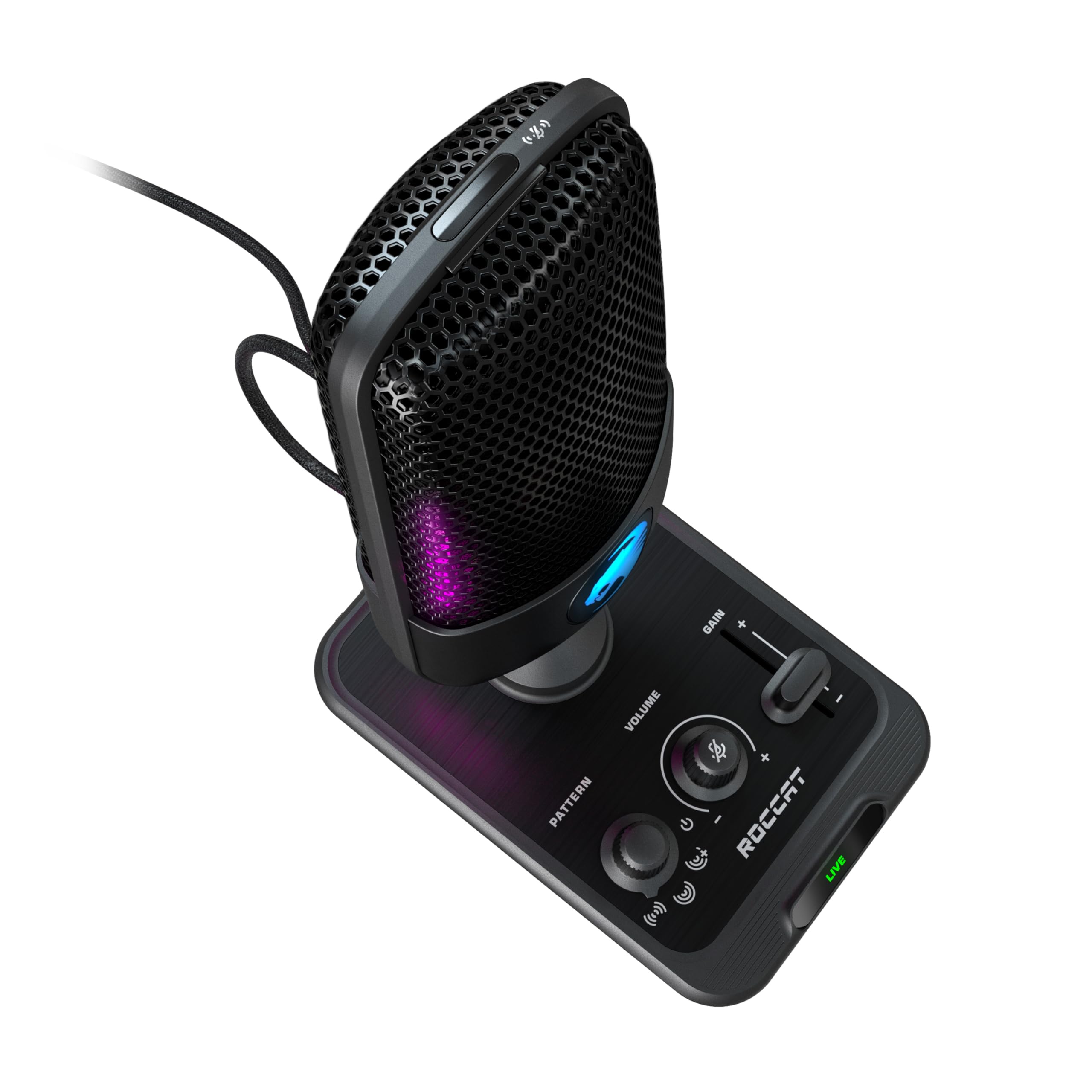 Roccat Torch - Microphone USB de qualité Studio, Noir