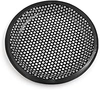 Vista 2 de uxcell 4 unids 6 pulgadas negro metal altavoz subwoofer malla cubierta protectora parrilla para camión