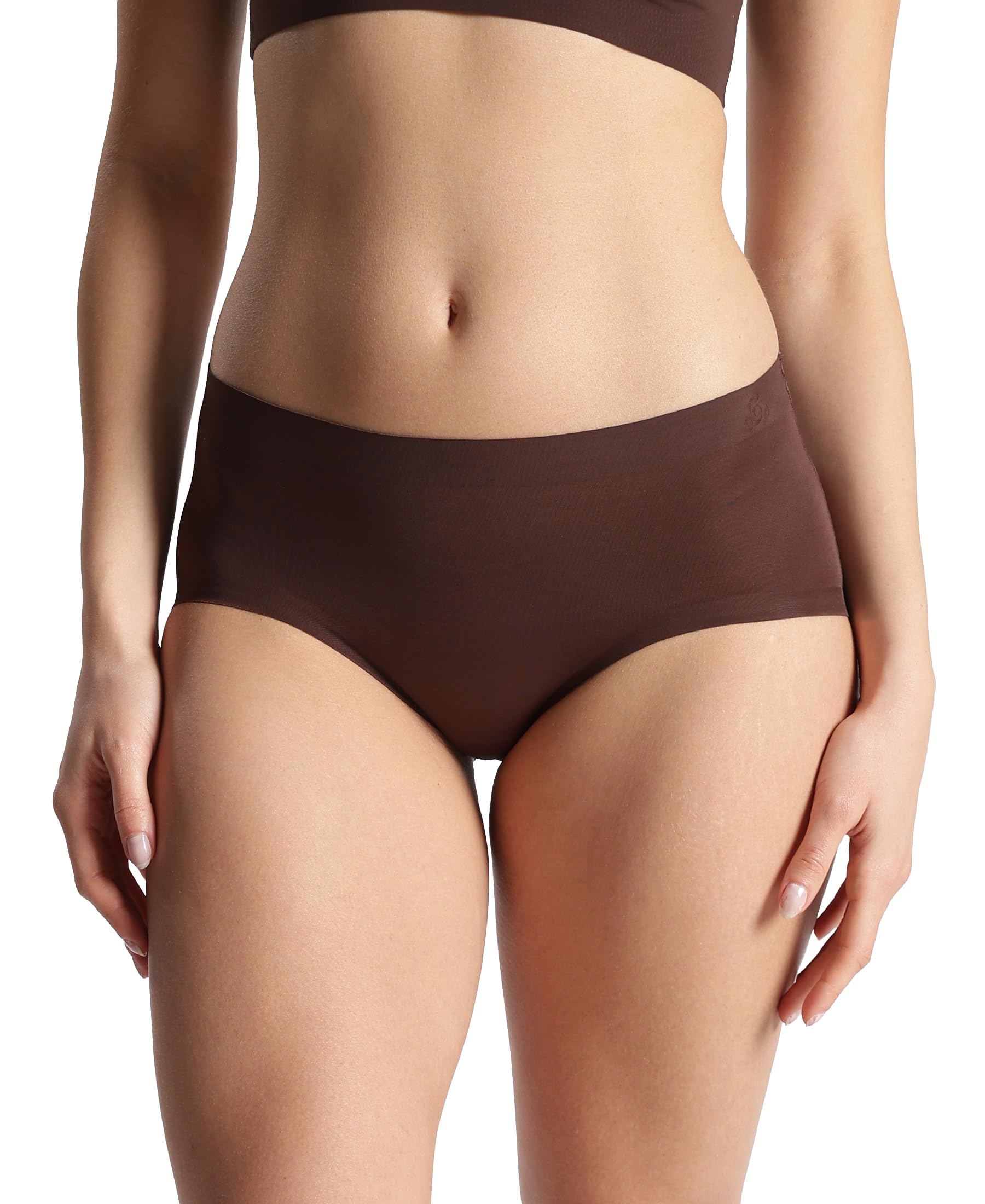 jockey 1827 Women High Coverage Soft Touch Microfiber Elastane Stretch Full Brief with No Visible Pantyline_Chicory Coffee_L-picture-49