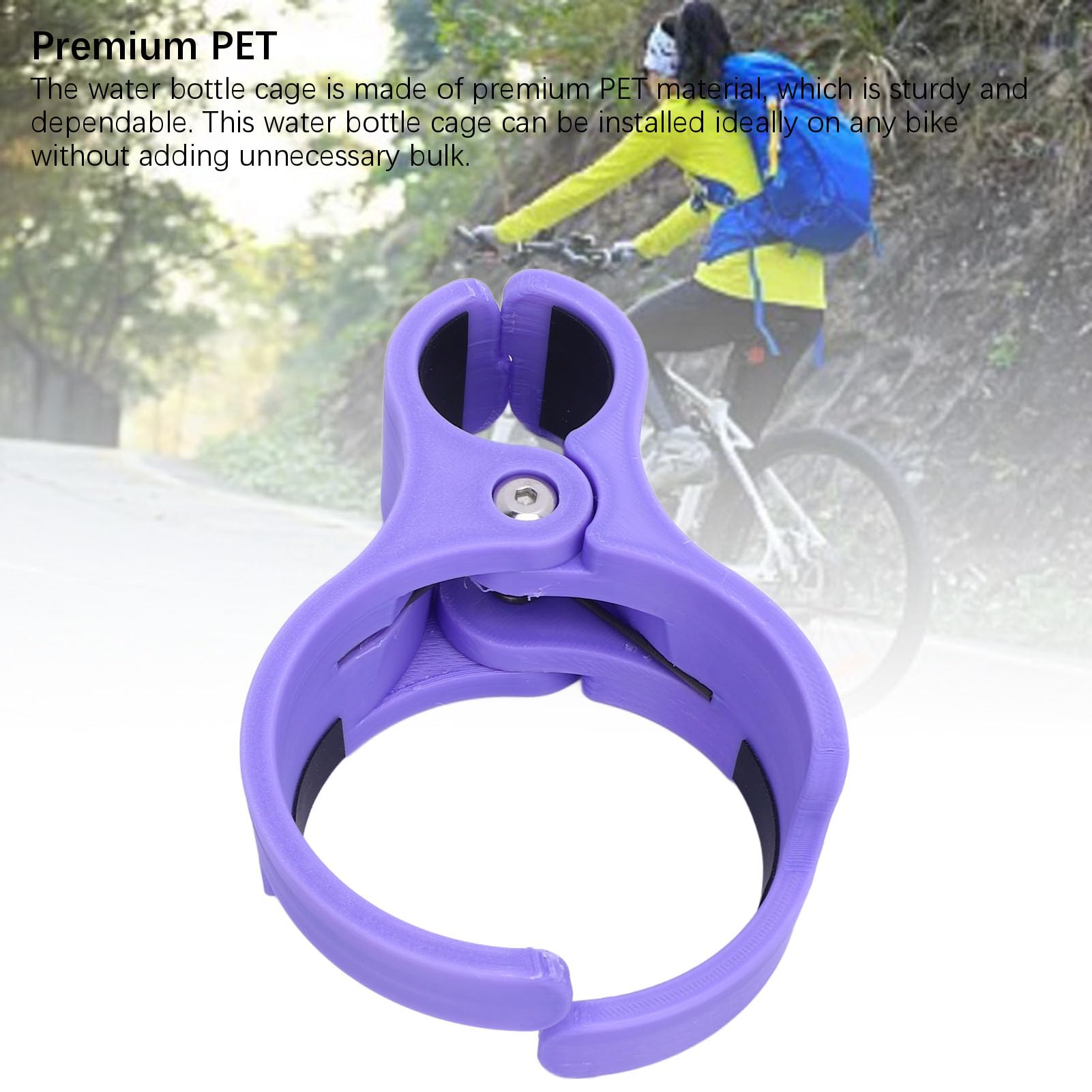 Uchwyt na bidon rowerowy Lekki uchwyt na kubek rowerowy do roweru składanego Akcesoria rowerowe Na zewnątrz (Fioletowy)