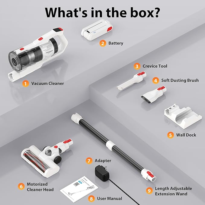 Aspiradora Inalámbrica de Mano 45000Pa con Filtro HEPA miniatura 9