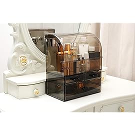 MOOCHI Professional Large Cosmetic Makeup Organizer Bathroom Storage Display Case with Drawers