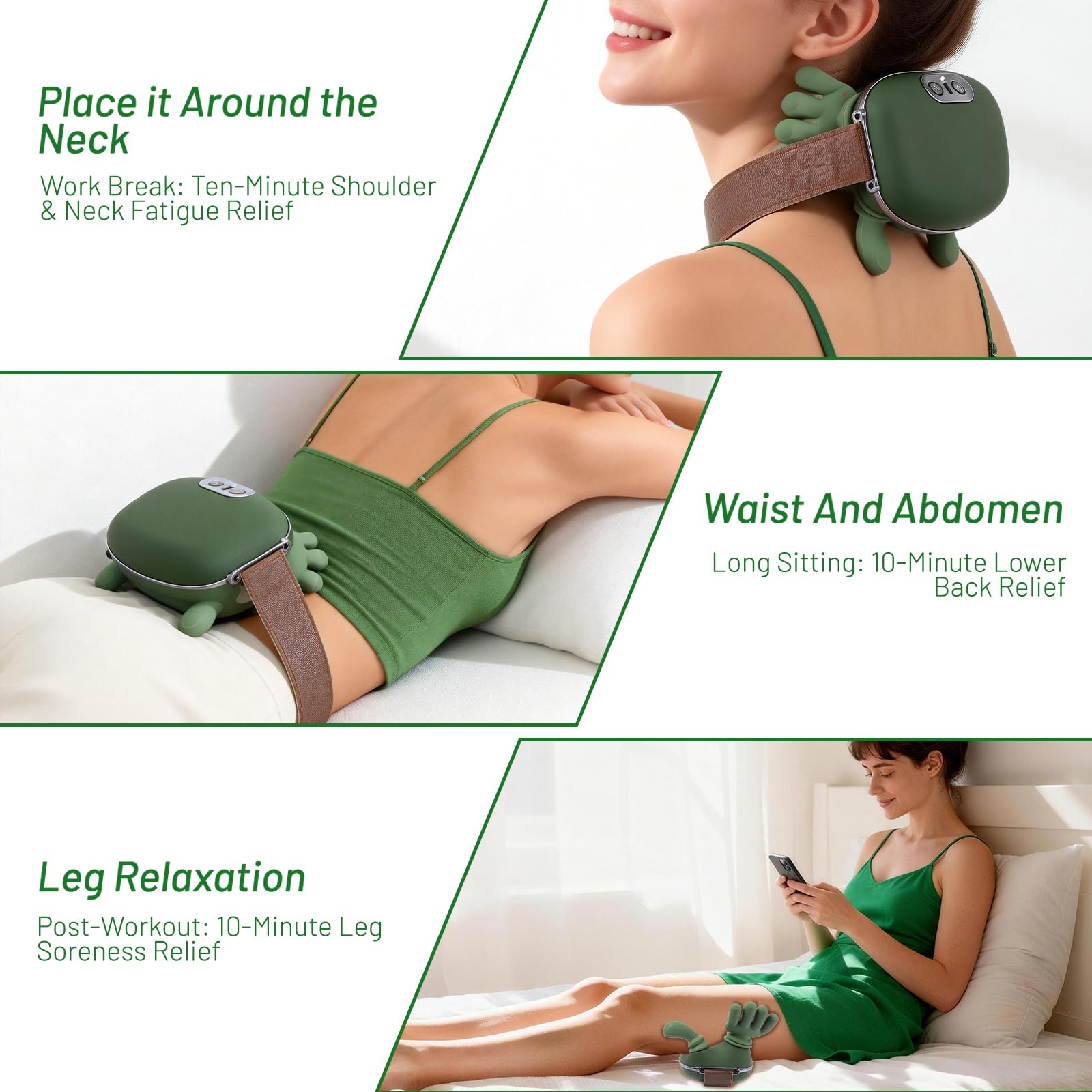 Masseur Cervical 4D avec Chaleur, Masseur Dos Et Cervicales Pour La Nuque Et Les Épaules, Se Détendre Et Soulager Le Stress