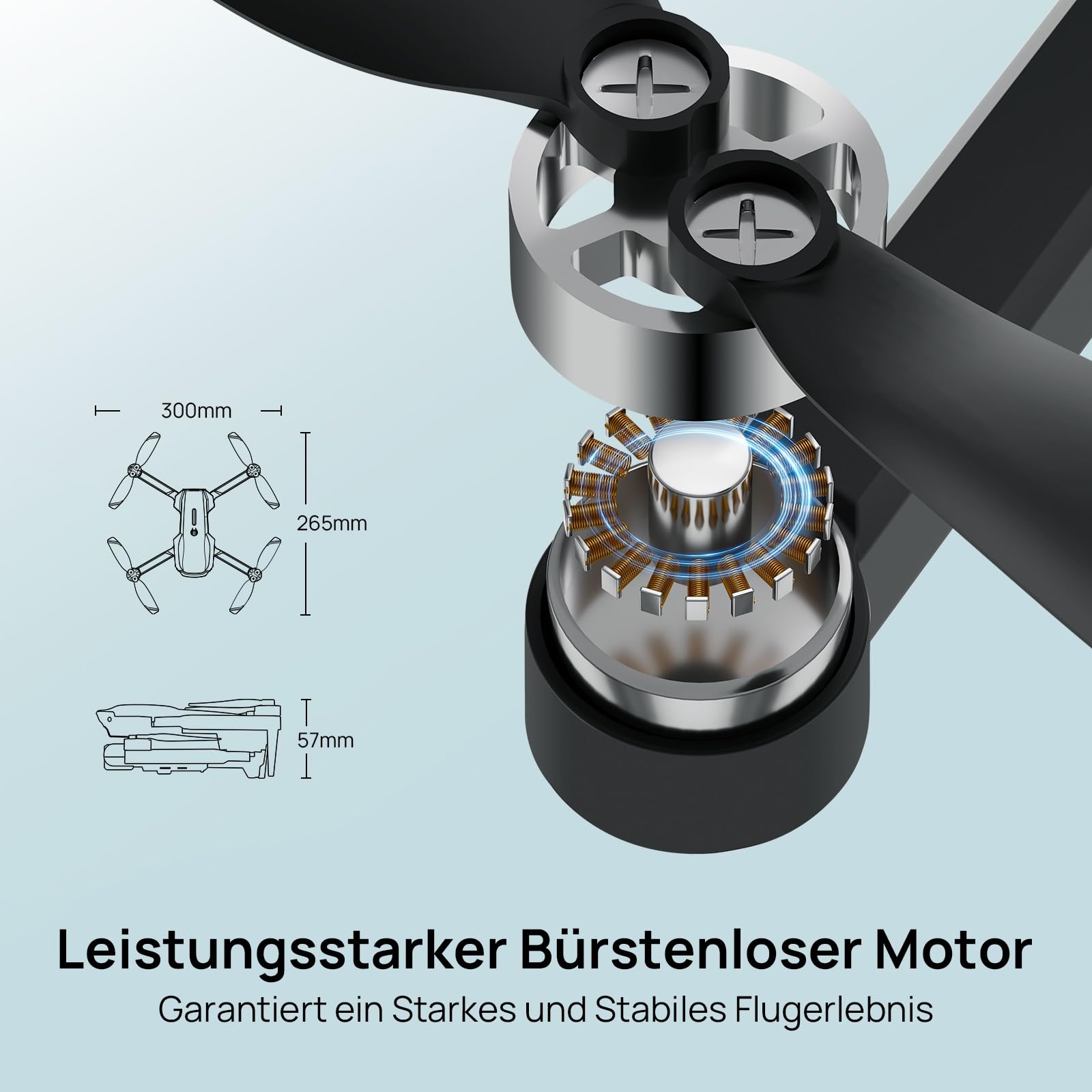 Ameta Drohne mit Kamera 4K für Erwachsene, S20 Lite FPV Drone für Anfänger, RC Quadrocopter mit Bürstenloser Motor, 36 min Flugzeit, Höhenhaltung, Kreisflug, Geschenk Spielzeug für Kinder (165 g)