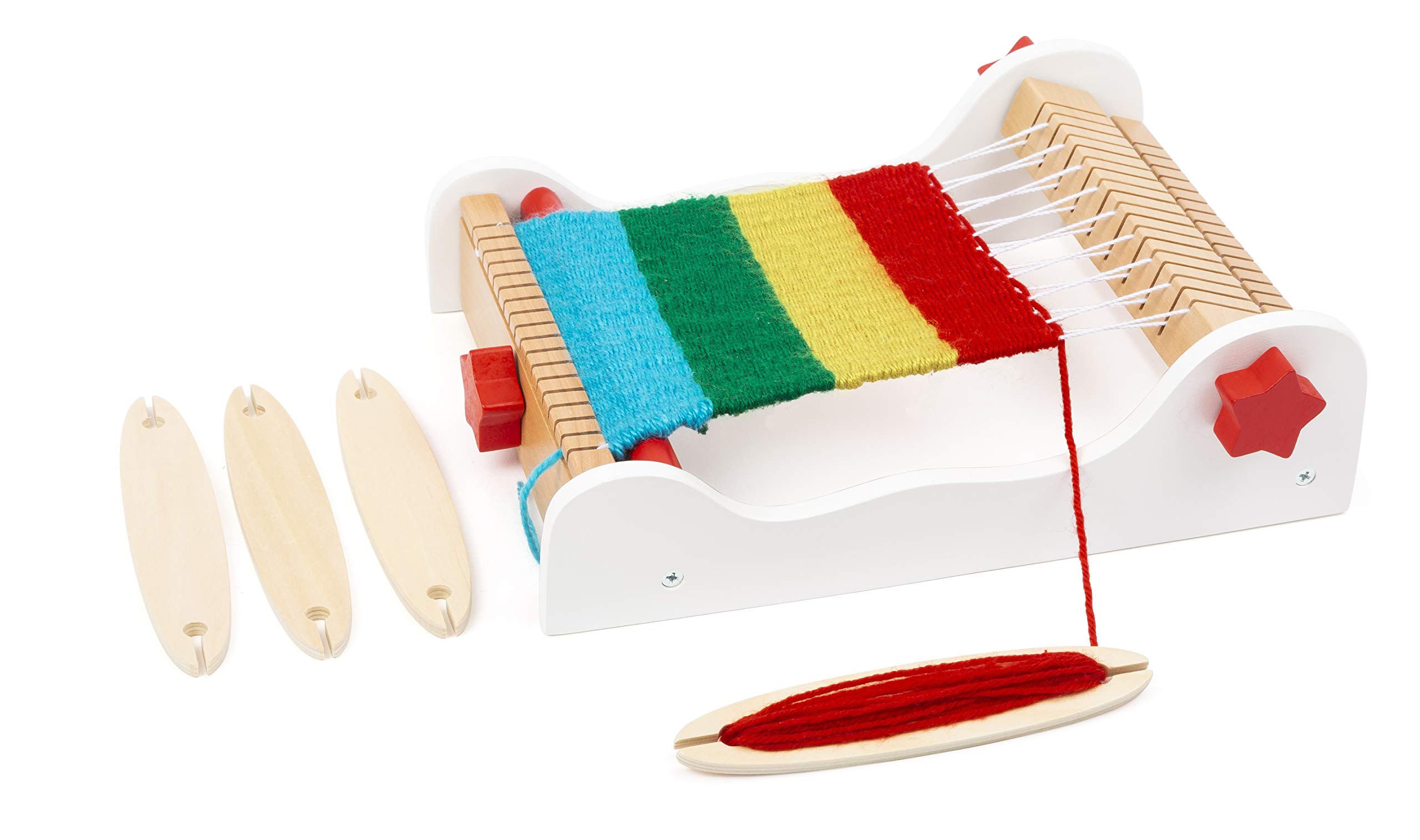 small foot Elsa 12042 Wooden Loom Frame with Accessories and Detailed Instructions (English language not guaranteed), for Children from 4 Years