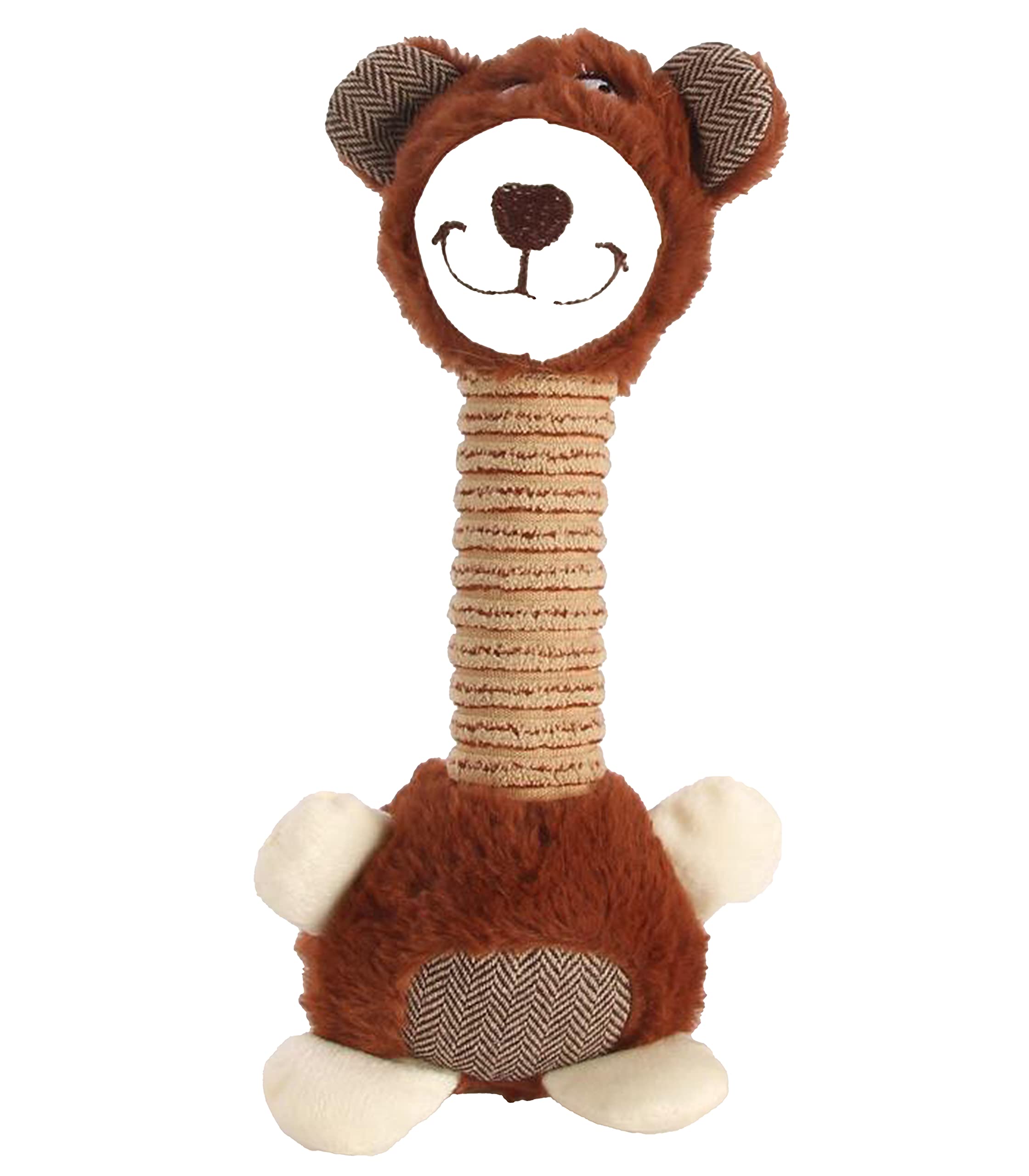 emily pets Plush Dog Toys with Long Neck Interactive Dog Squeaky Toys Durable Chew Toys for Teeth Cleaning Long Stuffed Animals Dog Training Toys Dog Soft Toy for Puppy Small Dogs(Brown) (B09DQ2NK6N) Amazon Price History, Amazon Price Tracker