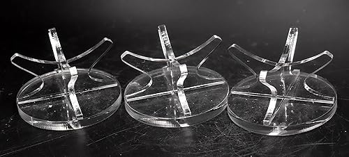 Miniatura 2 de Soporte de exhibición de acrílico redondo de 1.929 in para esferas, huevos, cristales coleccionables, minerales, 1 unidad