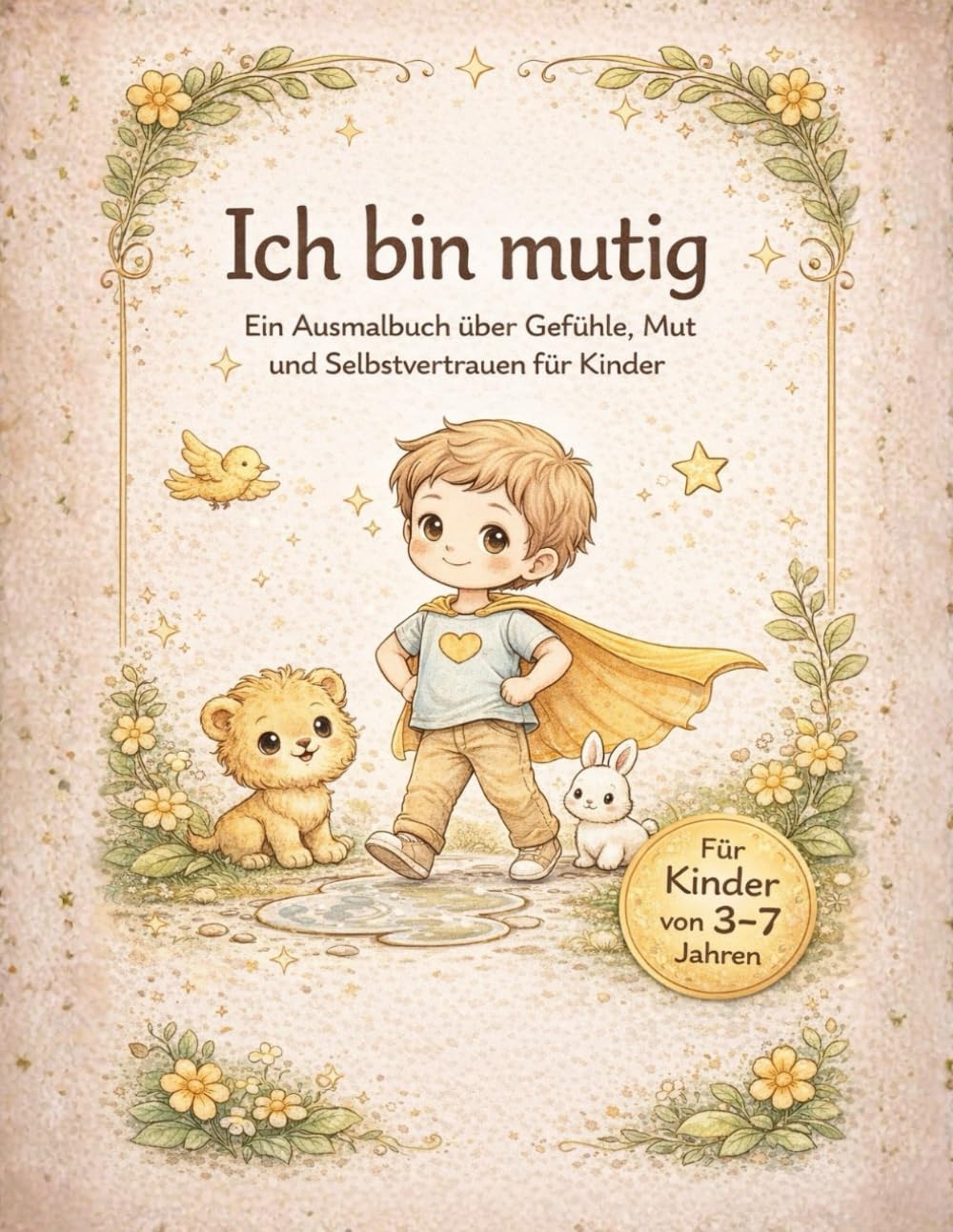 Ich bin mutig: Ein liebevolles Ausmalbuch über Gefühle, Selbstvertrauen und innere Stärke.