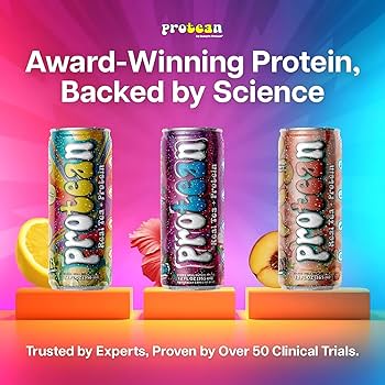 Amazon.com : Protean Protein Tea – Groovy Lemon | 6-Pack | ioWhey