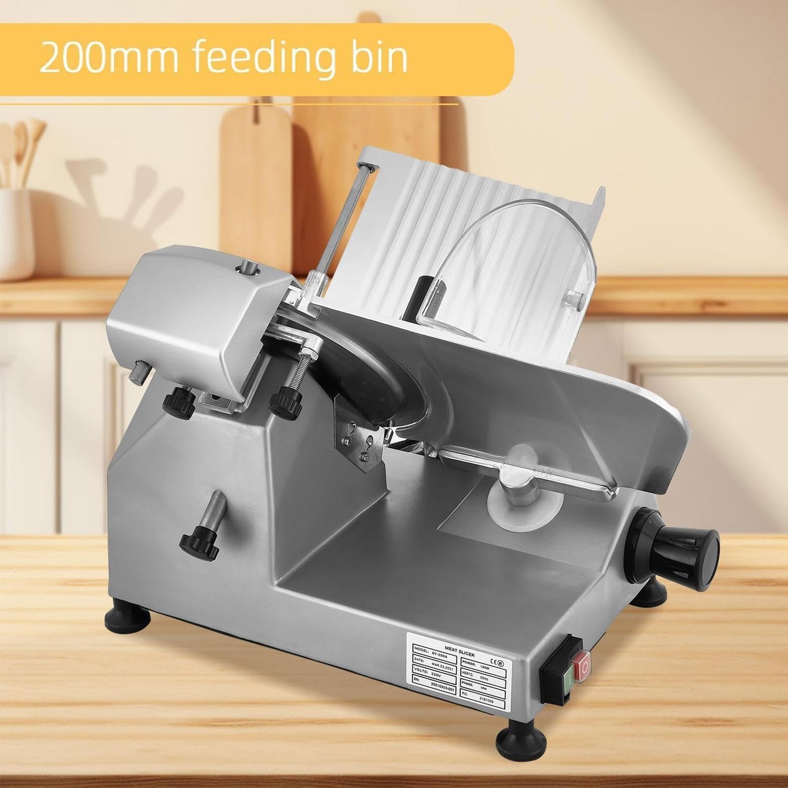 Affettatrice Professionale, Lama Inox 0,2-1,5mm, Ø20/25cm, Macelleria