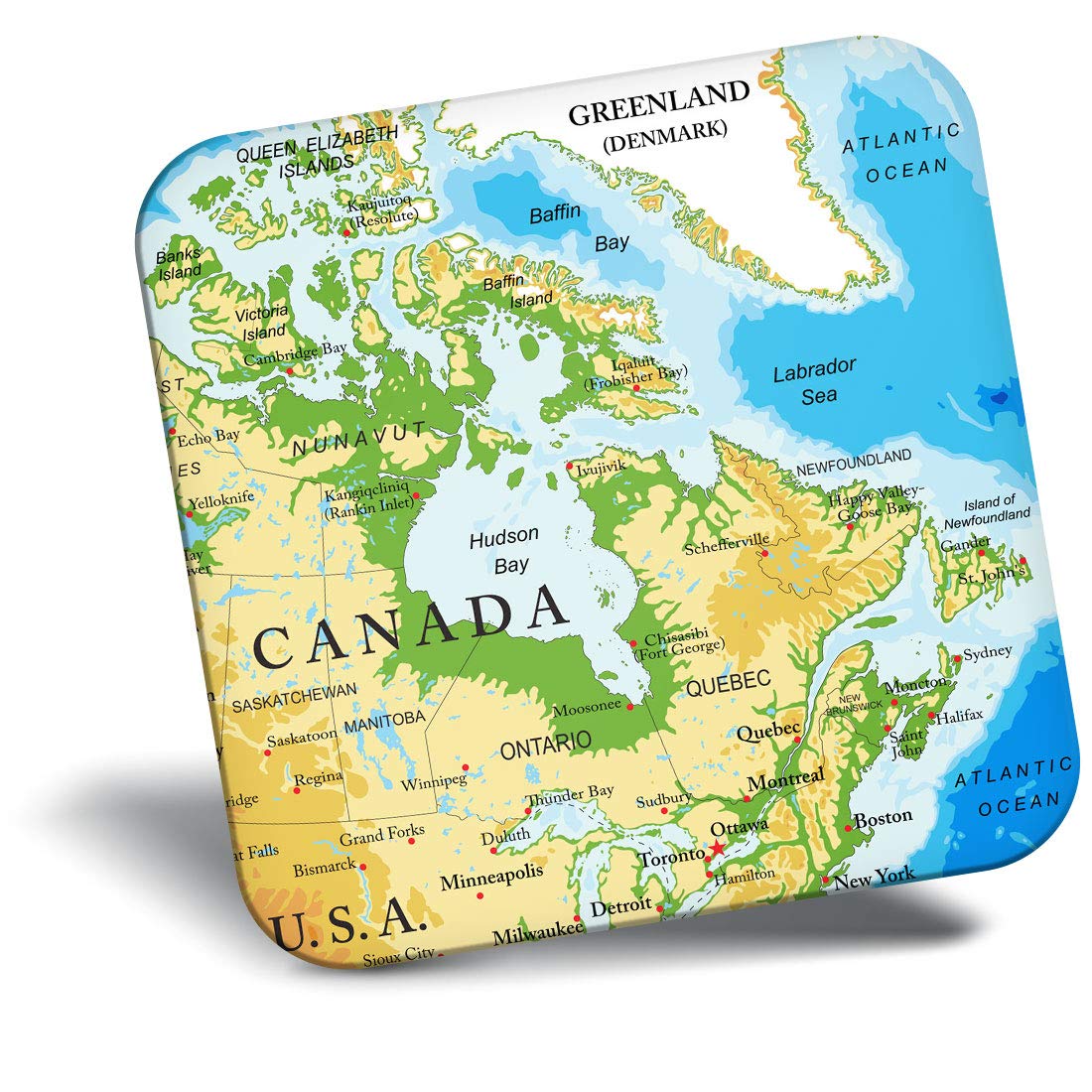 Destination Vinyl Ltd Fridge Magnet - Canada Map Canadian Travel 3164