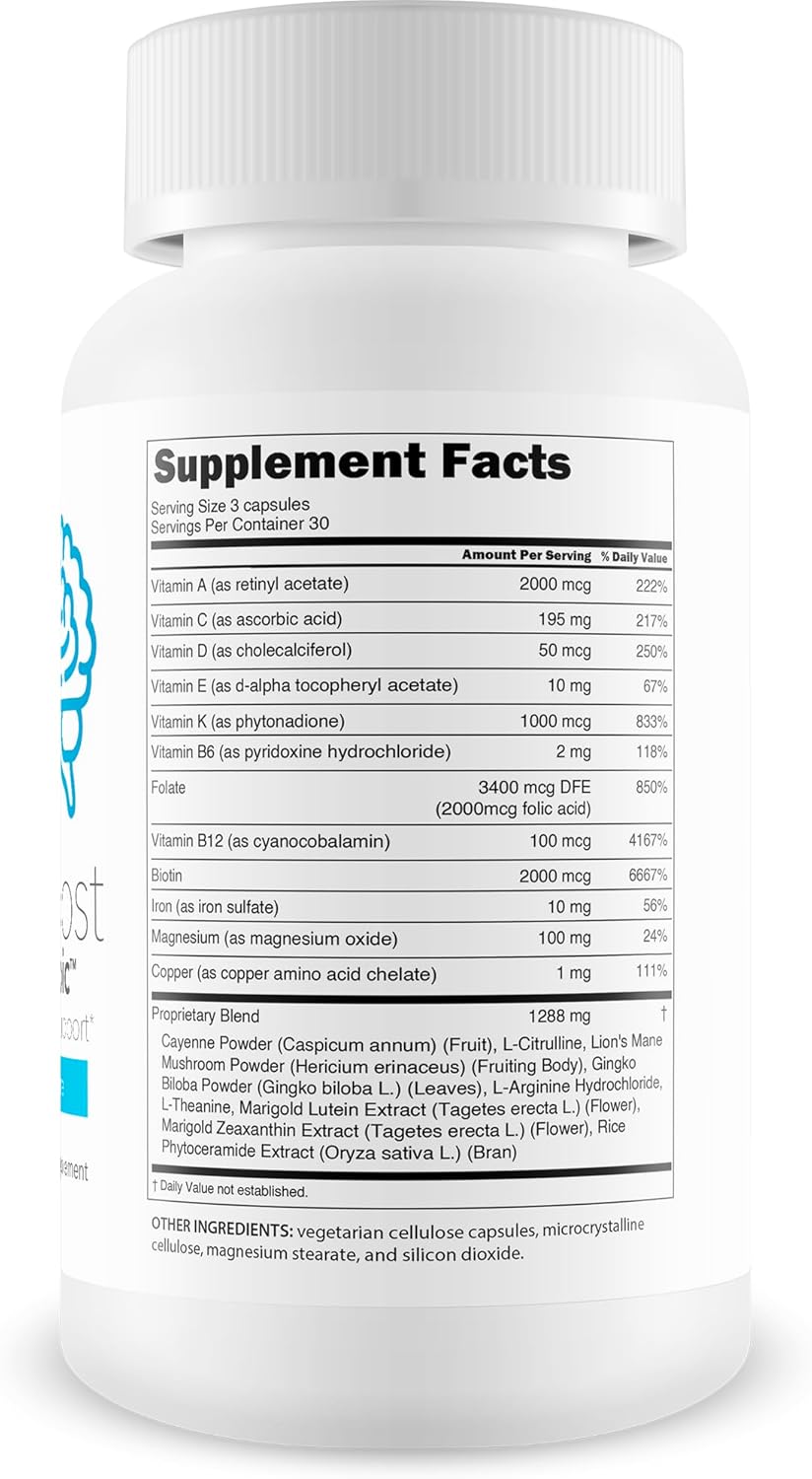 Pro Cogni Boost Brain Supplement - Top Memory & Clarity Blend - Our Best Pro Cogni Boost Nootropic Formulated for Overall Brain Health & Function - Think Cearly with Pro Cogniboost Brain Supplement