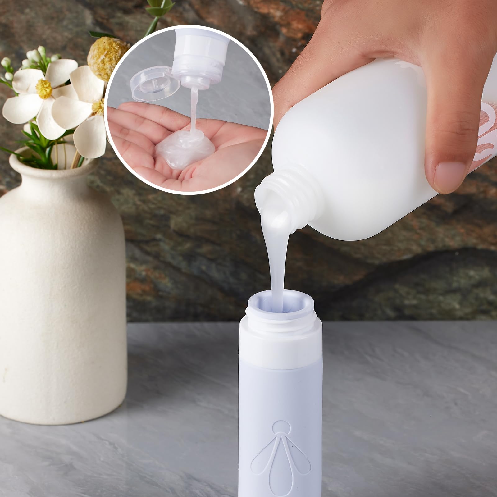 INSFIT Travel Bottles for Toiletries 8pack, CAA Approved Travel Size Toiletries - Image 3