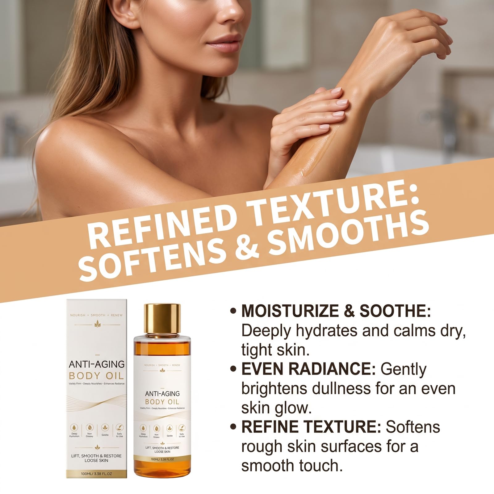 Anti-Aging-Körperöl für straffende und straffende Haut (5PCS)