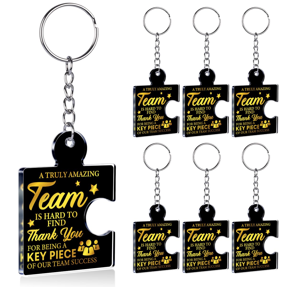 Team Appreciation Gifts Bulk Thank You Keychains for Coworkers