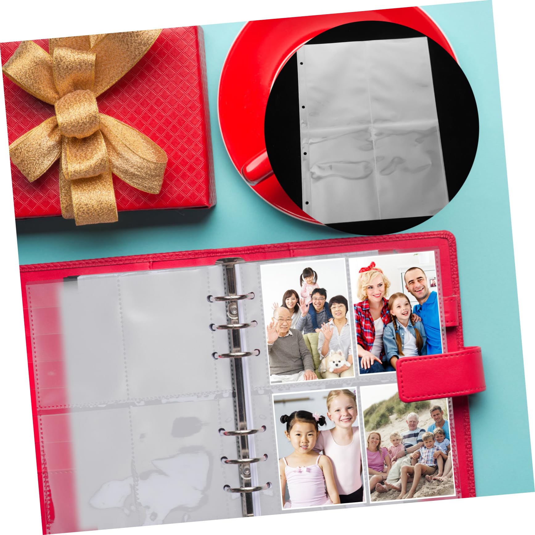 Happyyami 60stücke Klarsichthüllen Für Transparente Sammelblätter Mit Fächern Praktische Schutzseiten Für Postkarten Und Sammlerstücke Für Binder Und Alben