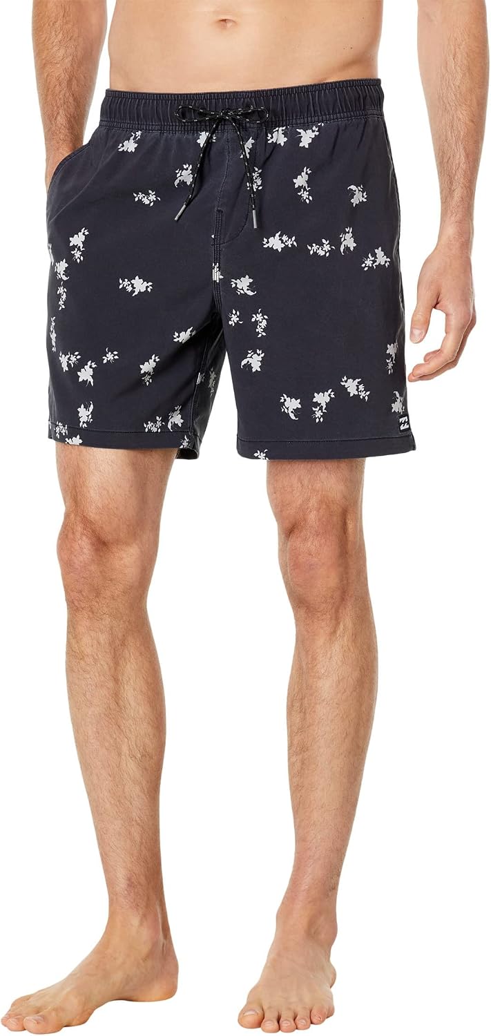 Billabong Mens Standard Elastic Waist Stretch Sundays Layback Boardshort Swim Short Trunk, 17 Inch Outseam