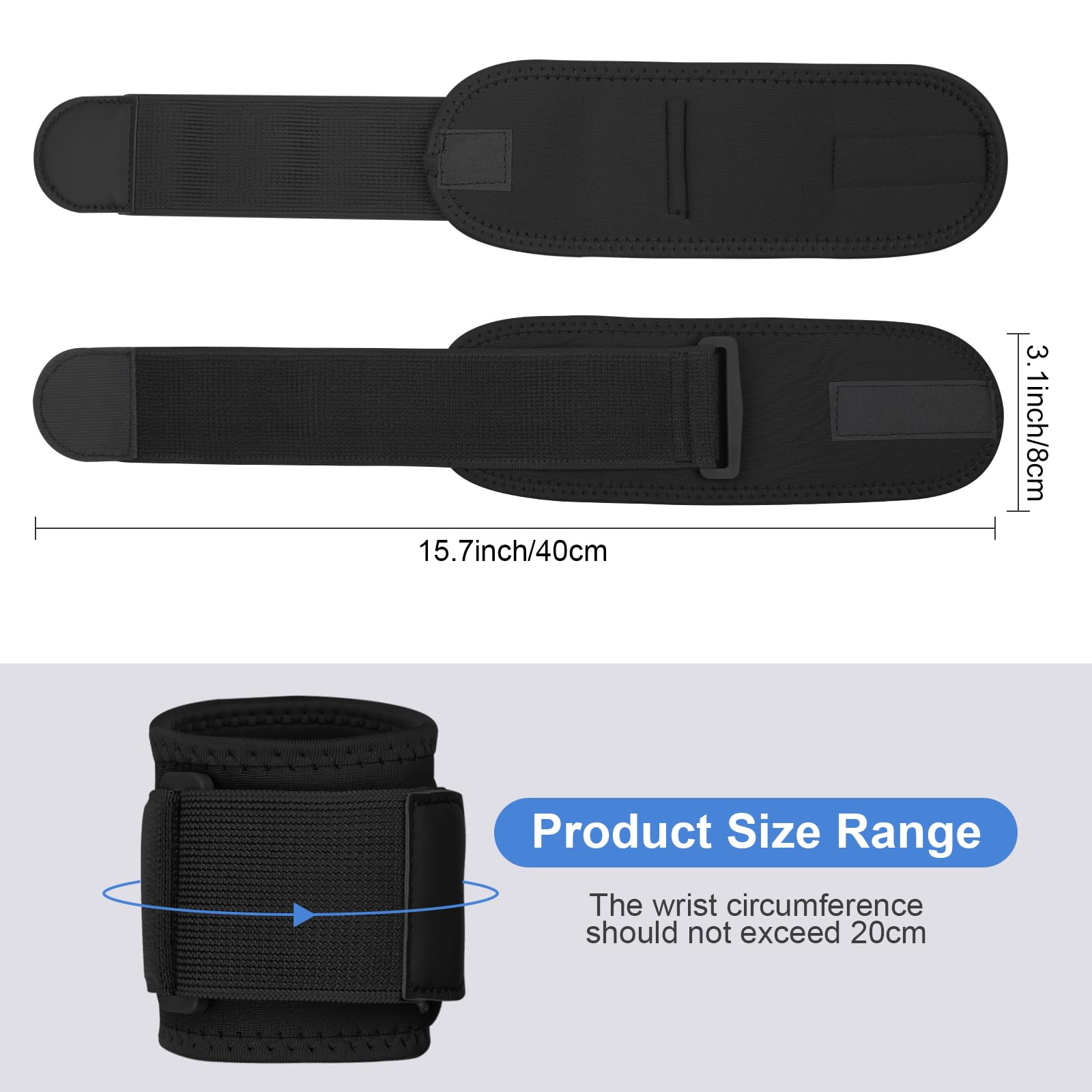 Yasdyri Wrist Brace Compression for Women and Men Adjustable Wrist Supports for Tendonitis Arthritis, Carpal Tunnel - Image 2