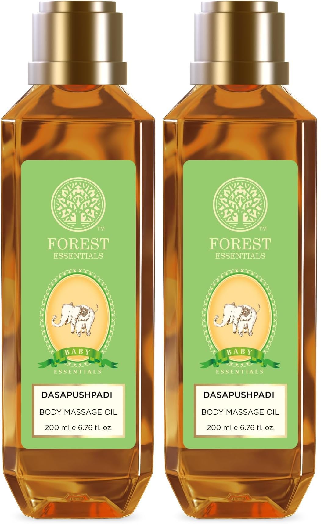 Forest Essentials Baby Body Oil with 10 herbs specially for baby care to gently nourish delicate skin | Ayurvedic Body Massage Oil for Babies | Gentle & Natural (Pack of 2)-image-26