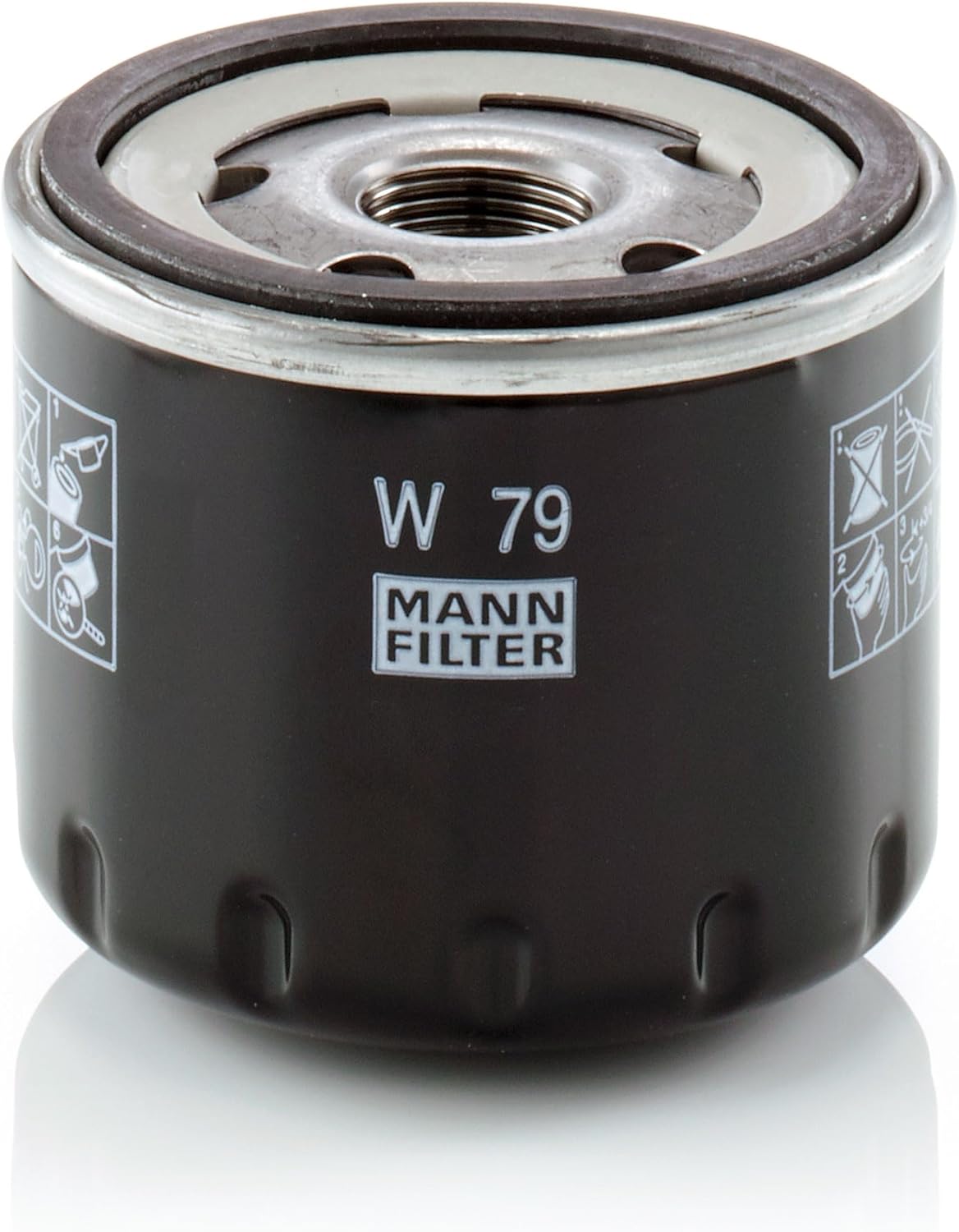 MANN-FILTER W 79 Oil Filter - CARS + TRANSPORTERS, Black