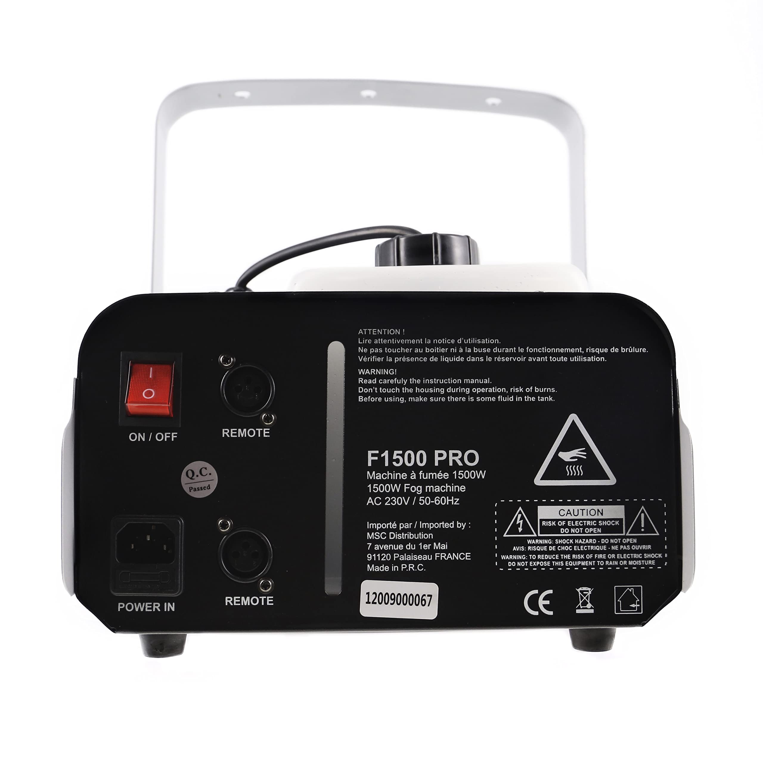 Machine à fumée F1500 PRO & Ibiza SMOKE5L-HD Liquide à fumée haute densité