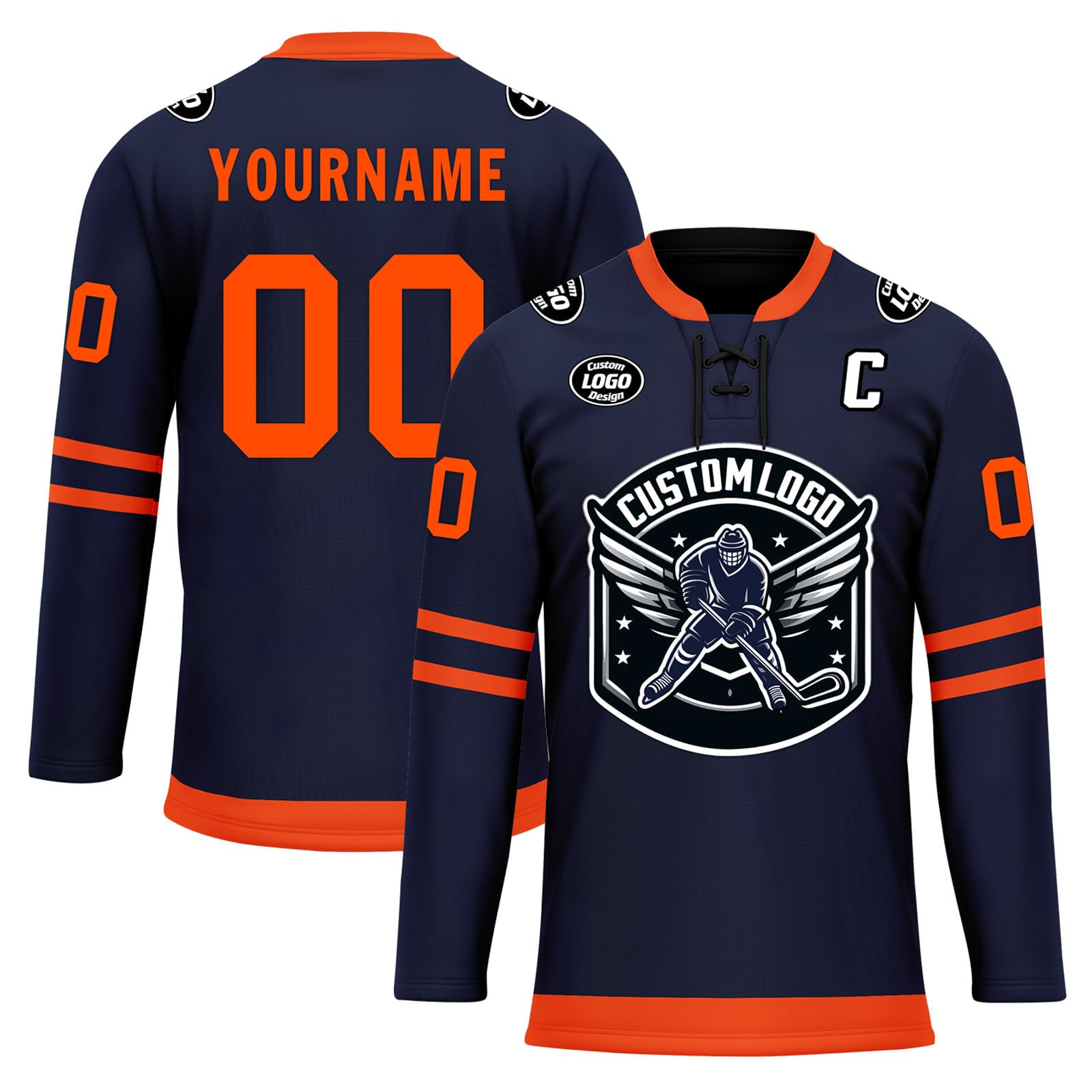 Custom Ice Hockey Jersey for Men Women Youth, Personalized Team Name Number Logo Practice Training Team Uniform