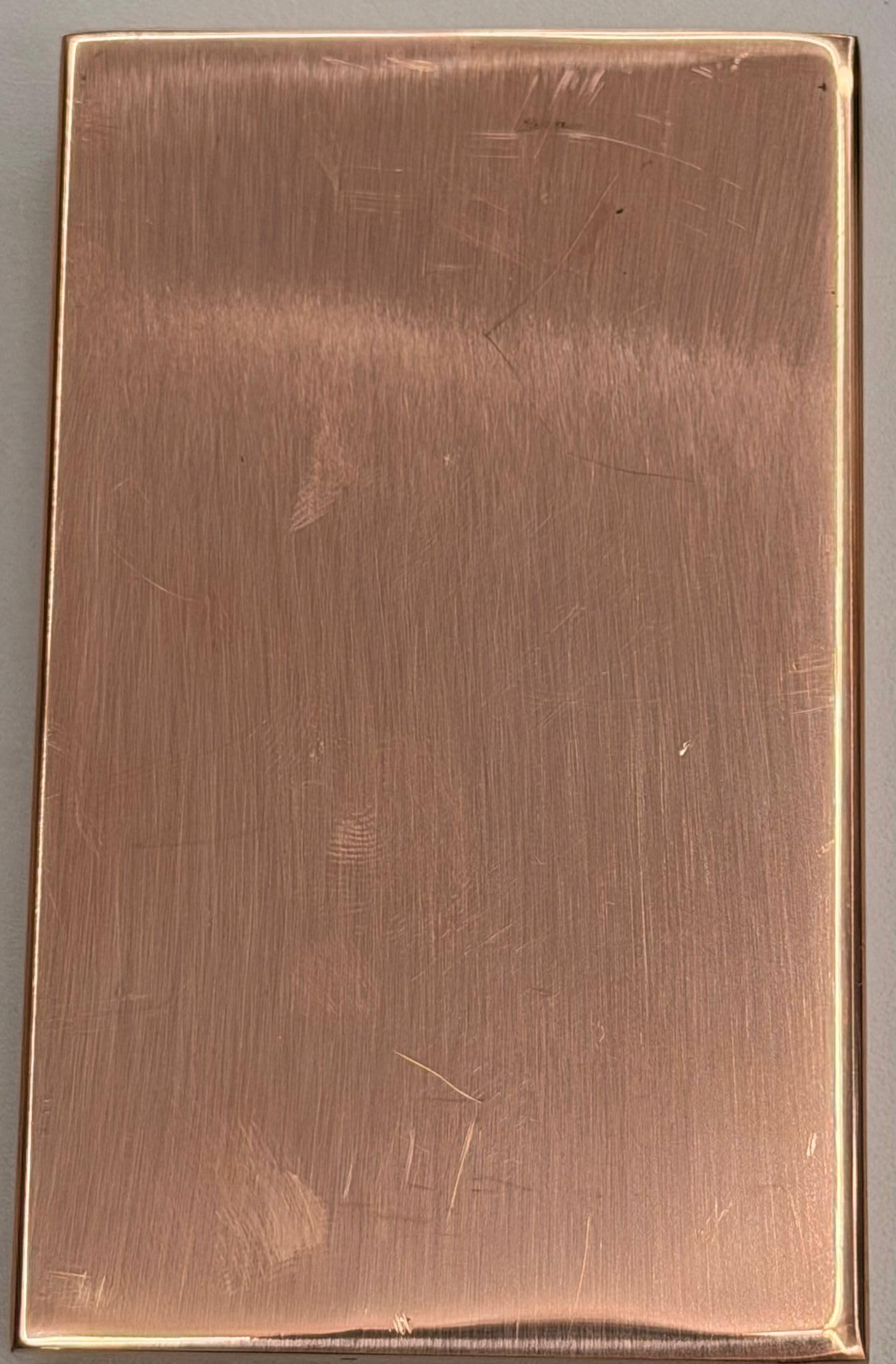 Kupferbarren Kinesis 1 Kilo 1 kg 1000 Gramm aus Strang poliert Kupfer Barren