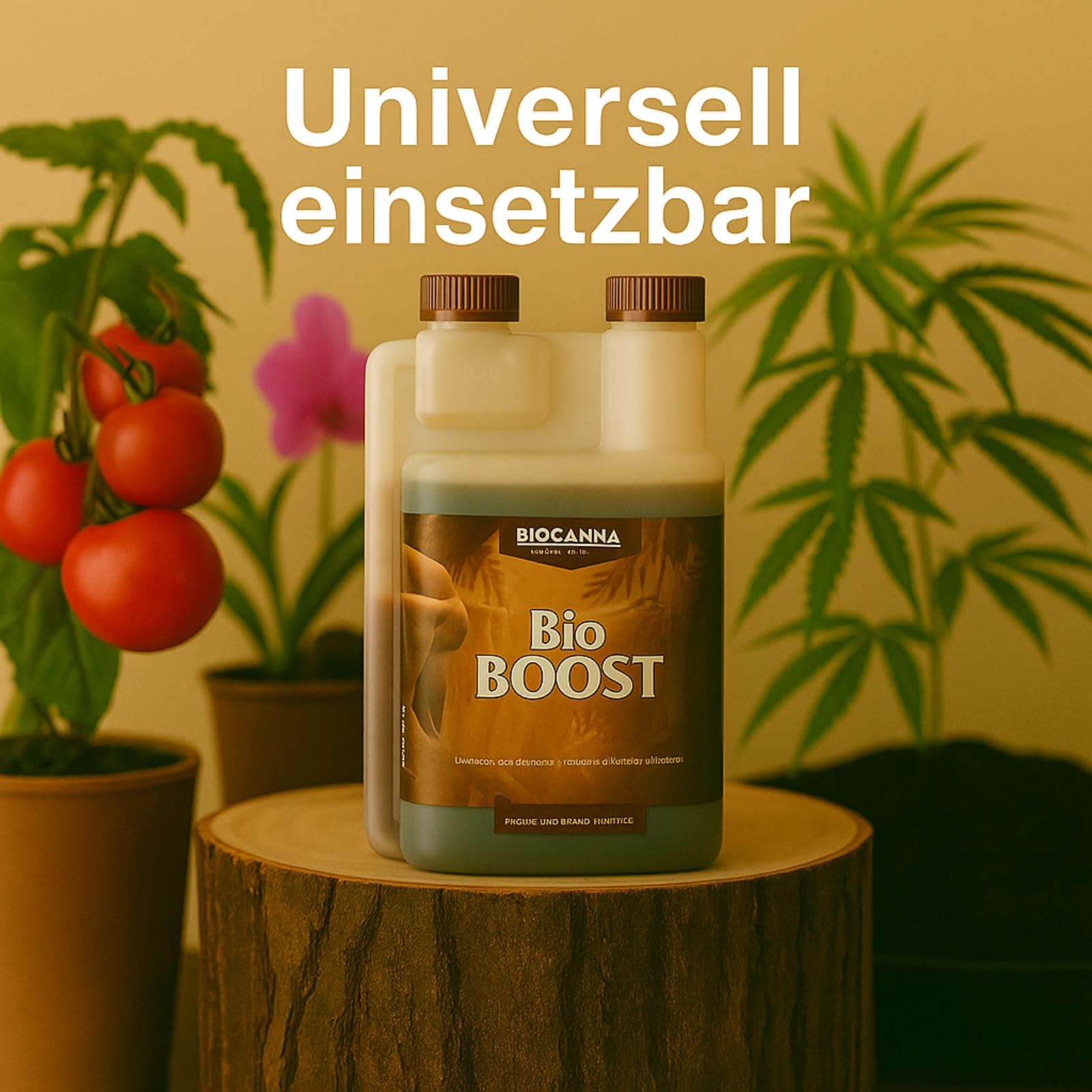 Weedness Canna Bio Boost 1 Liter Blütestimulator – Bio Dünger NPK Grow Blüte Booster Tomaten Gurken Flüssigdünger Organischer